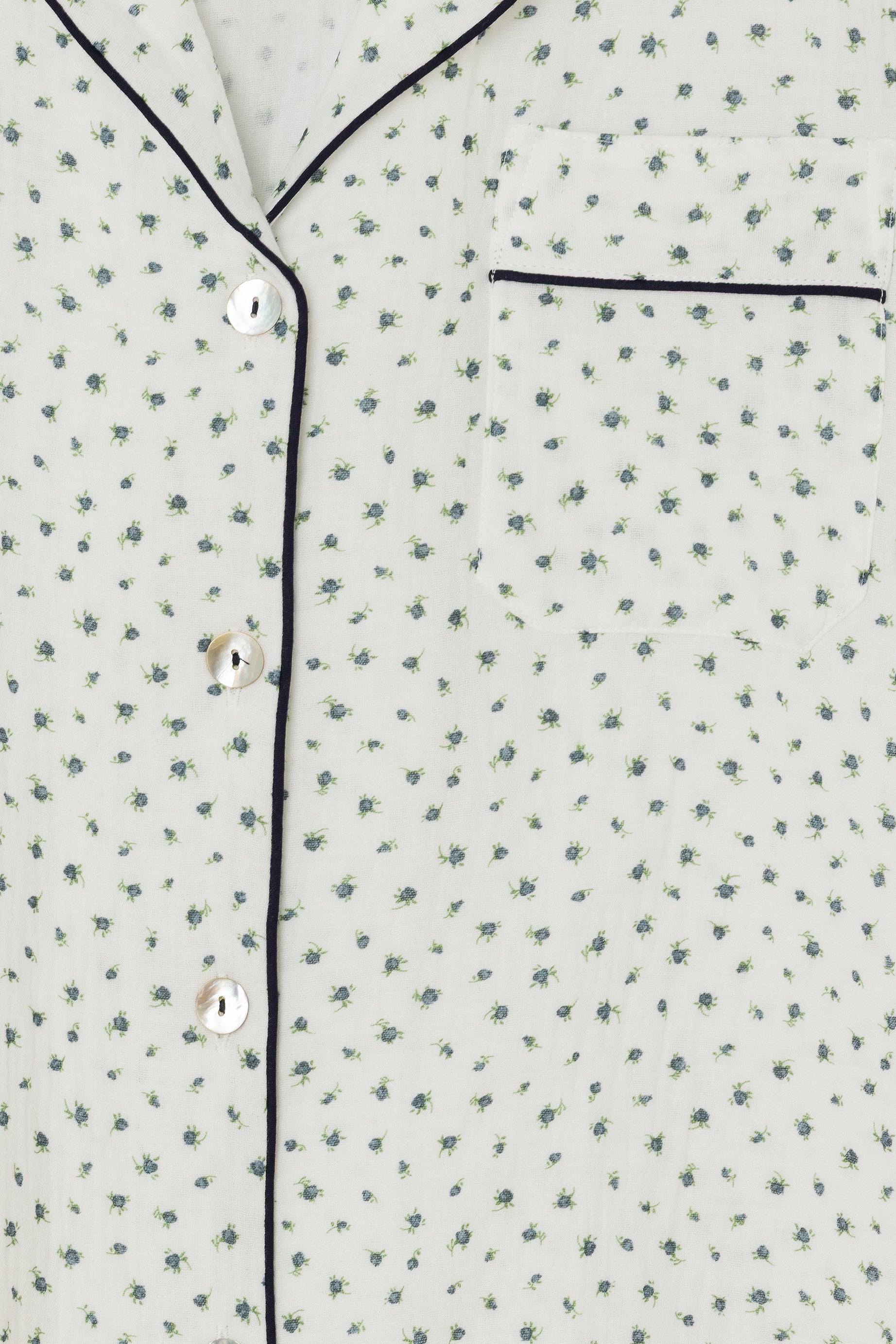 Pijama Corto Bambula Flores Silvestres