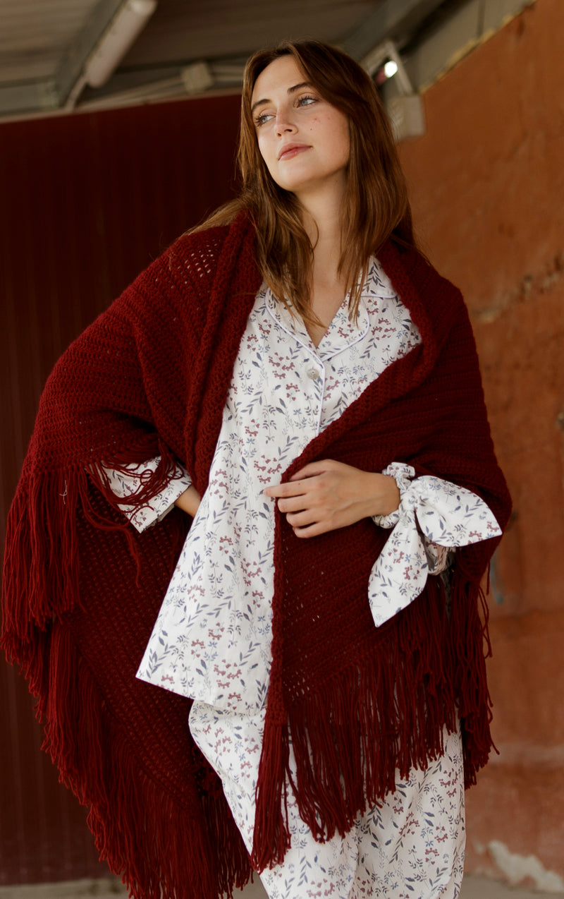 Merino wool shawl
