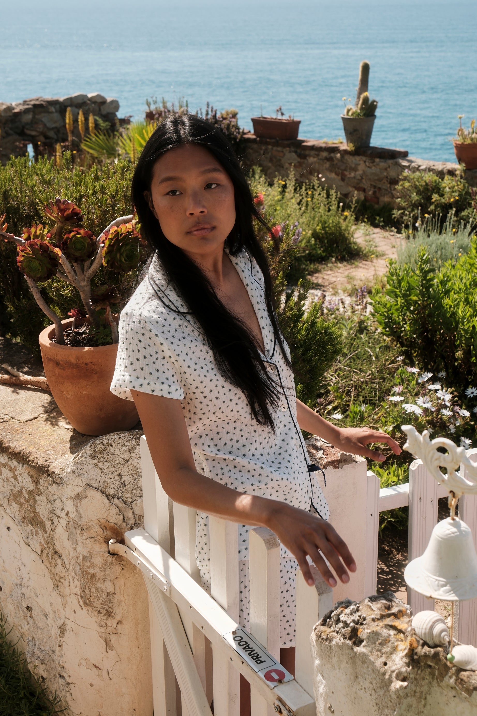 Pijama Corto Bambula Flores Silvestres