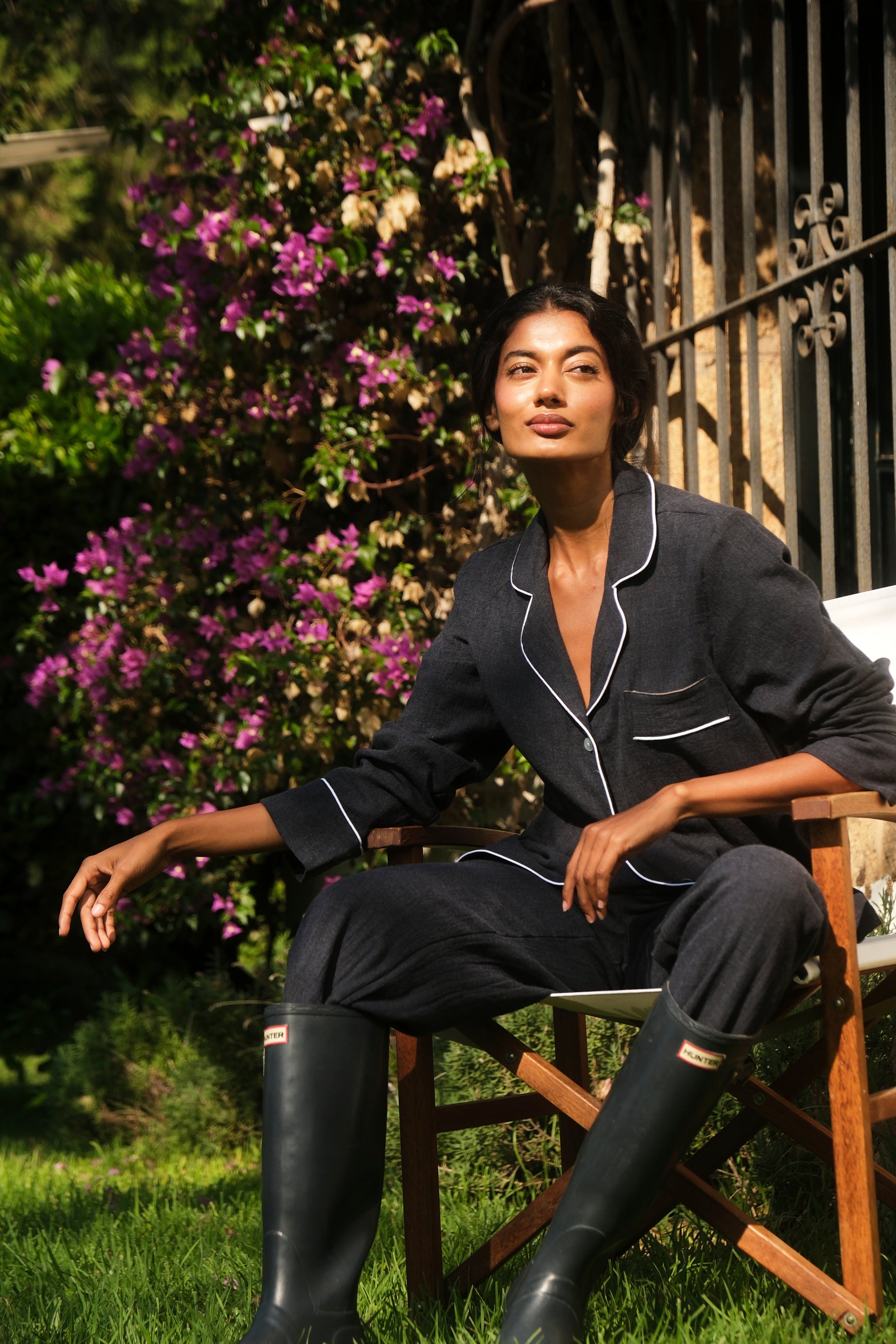 Pijama Mujer bicolor Blue and Brown