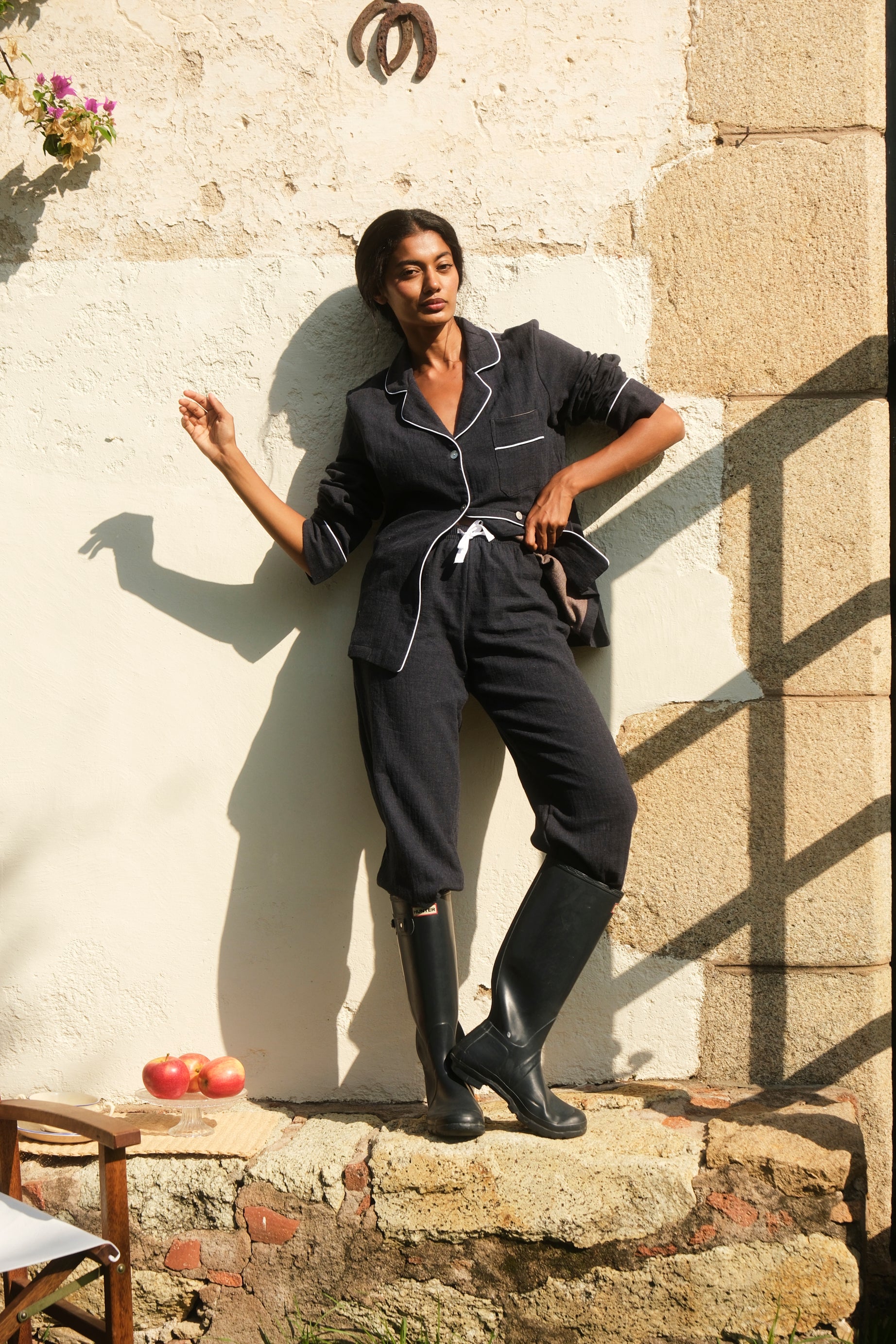 Pijama Mujer bicolor Blue and Brown