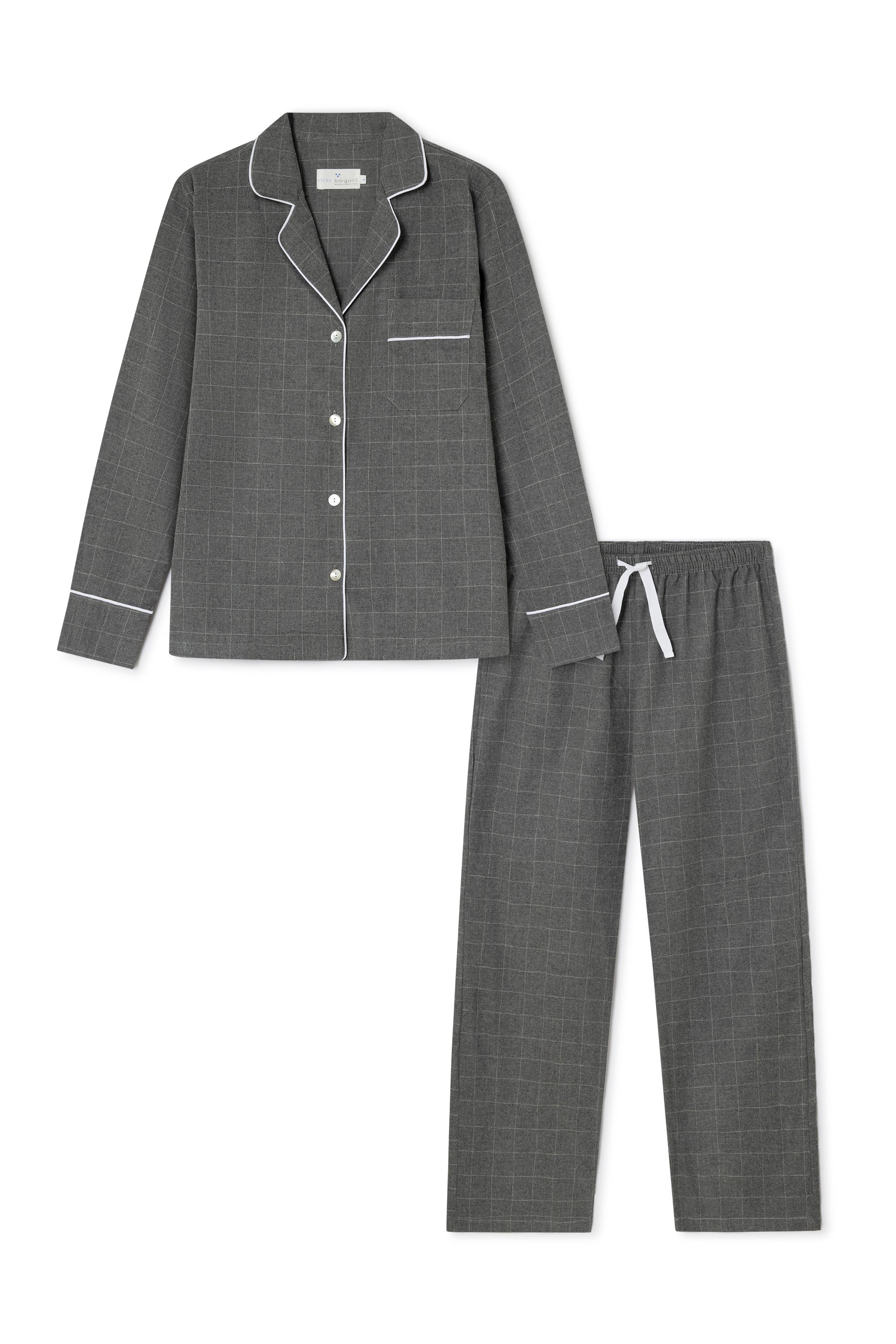Women's Pajamas Grey and White