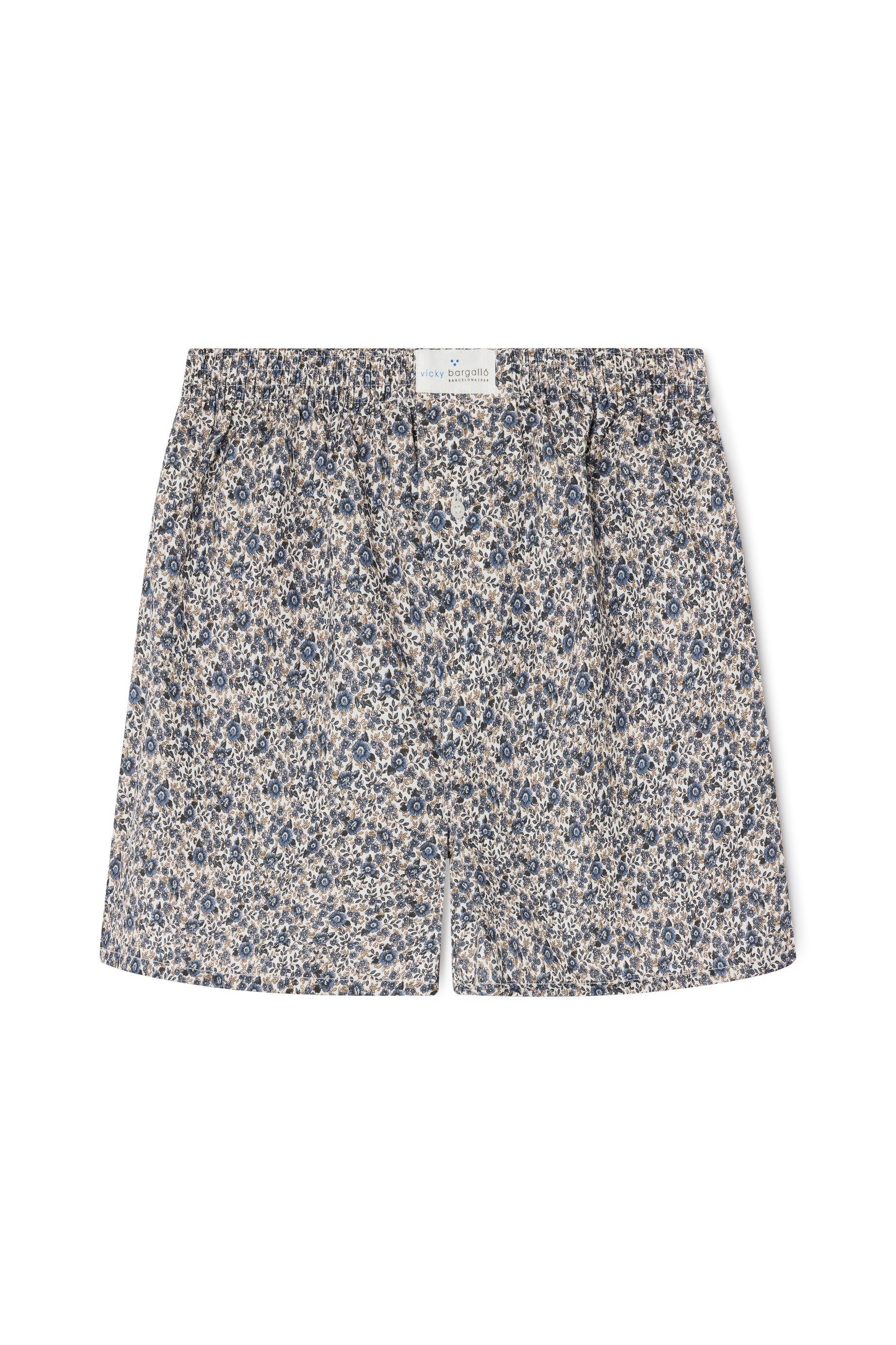 Boxer Blue Flowers Hombre