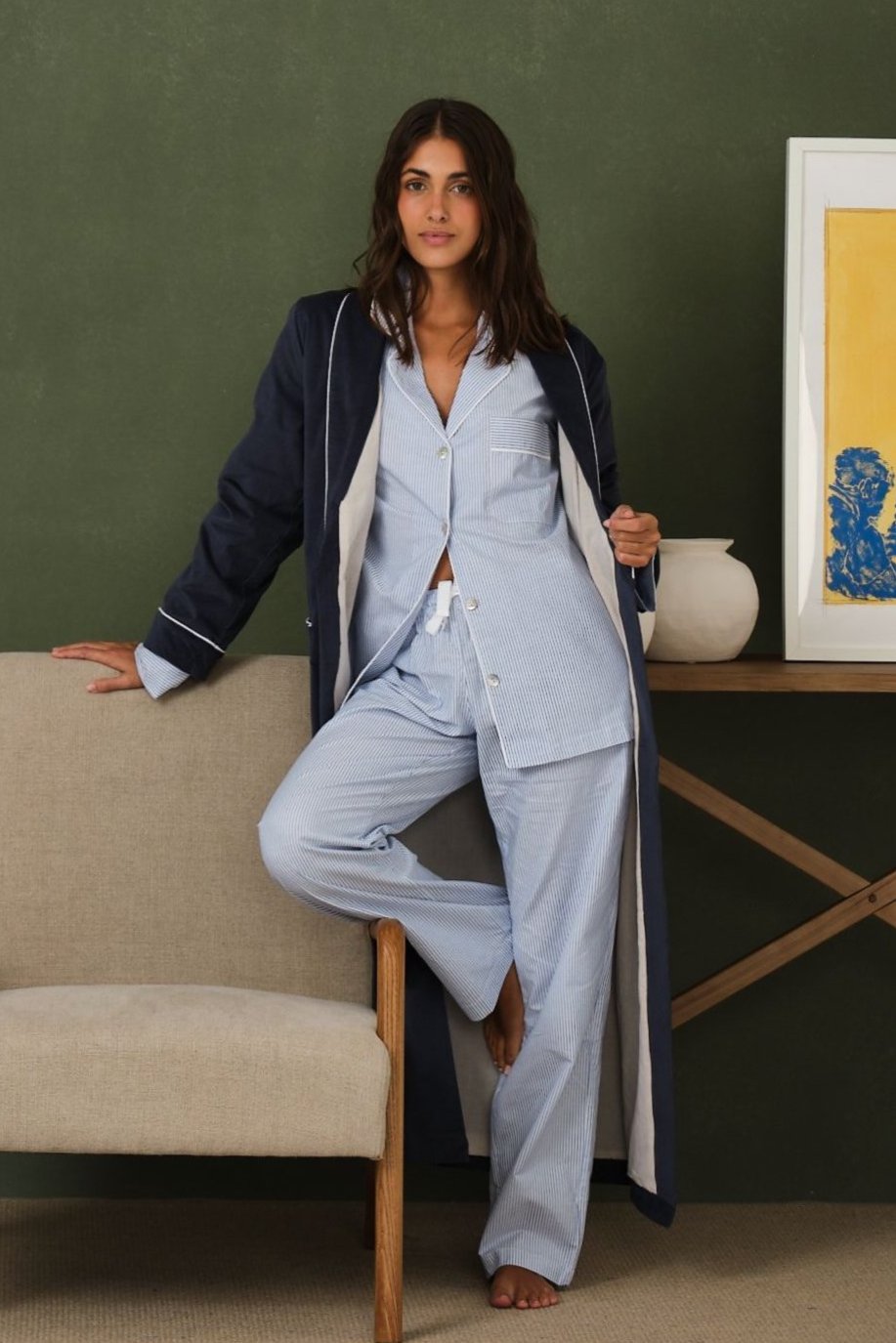 Indigo Blue Women's Dressing Gown