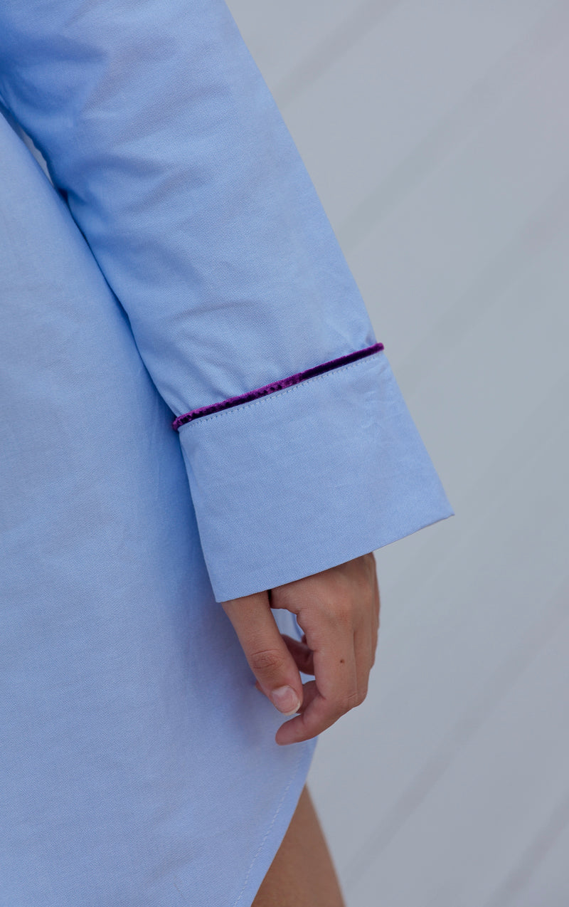 Bright blue purple Oxford camisole 