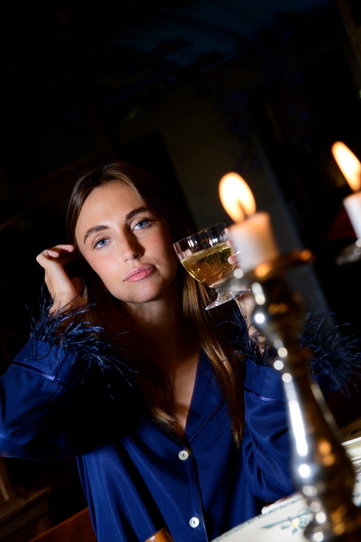 Pijama plumas Night Blue