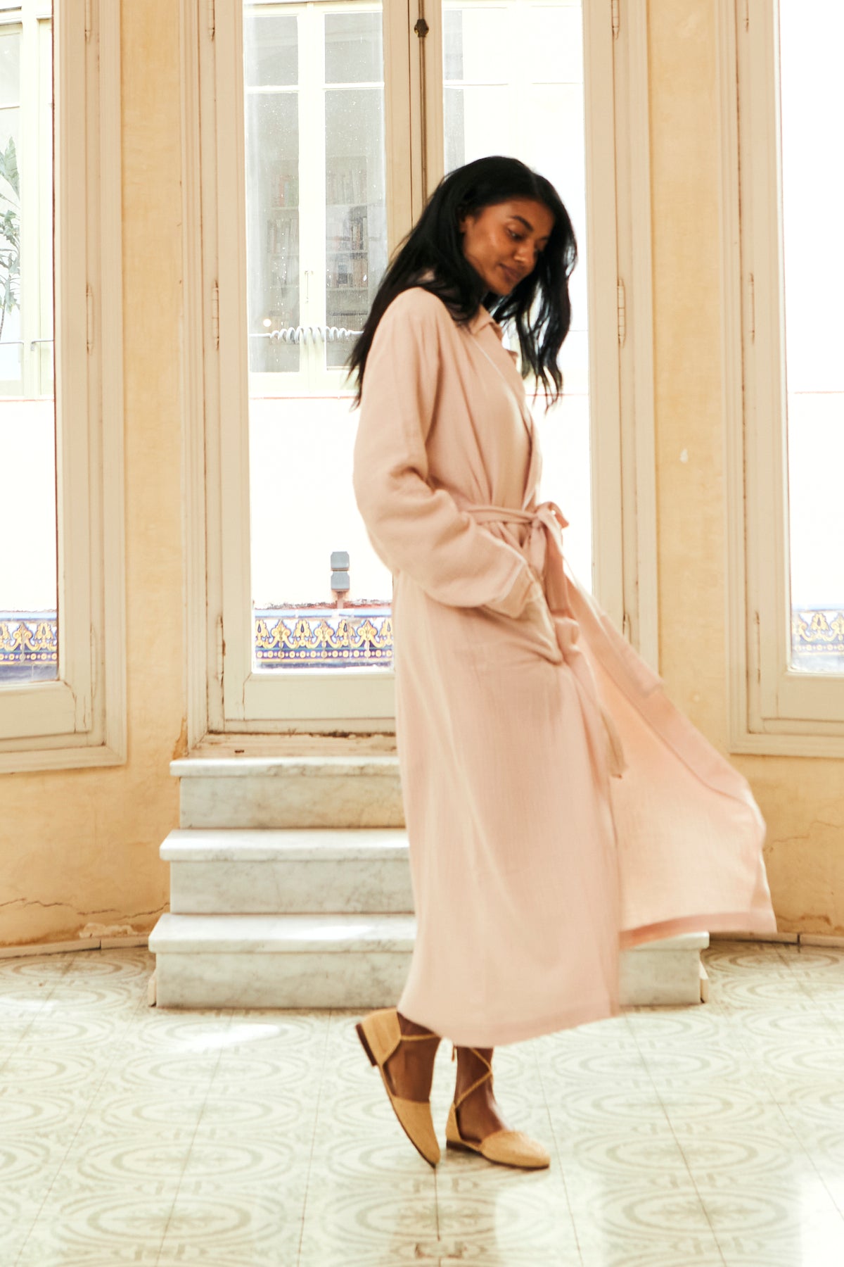 Bambula Pink Nude Dressing Gown