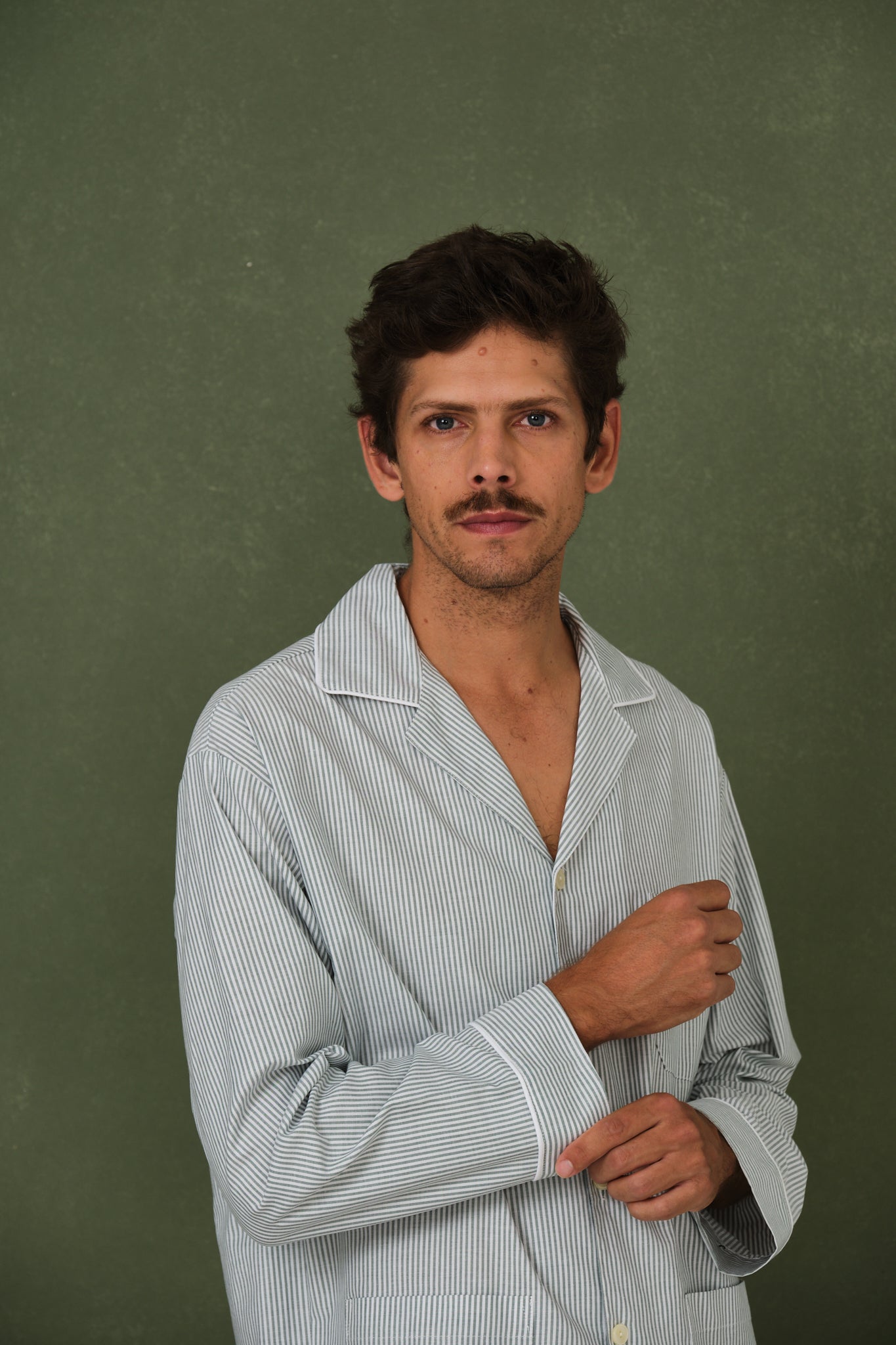 Pyjama homme vert Oxford