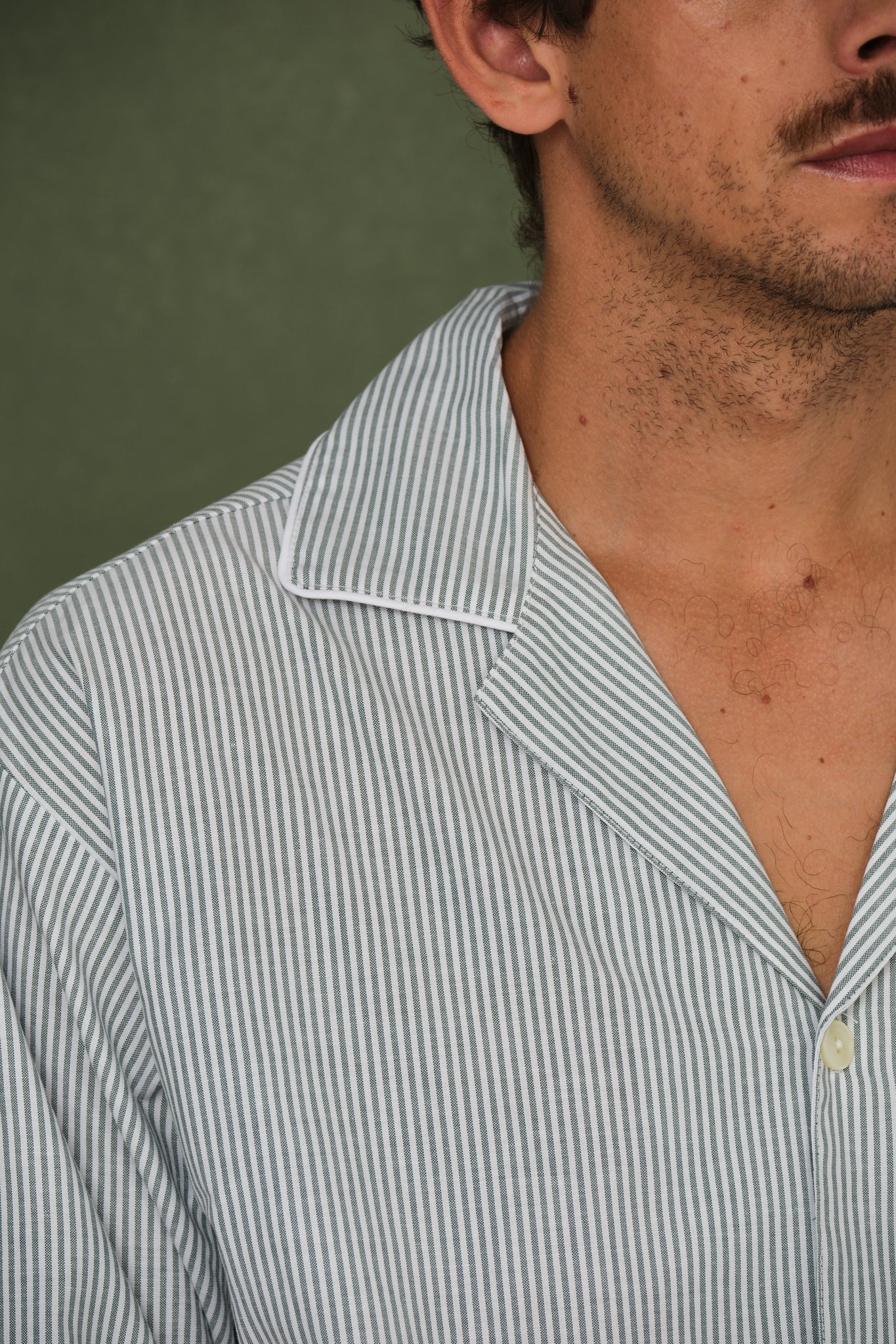 Pyjama homme vert Oxford