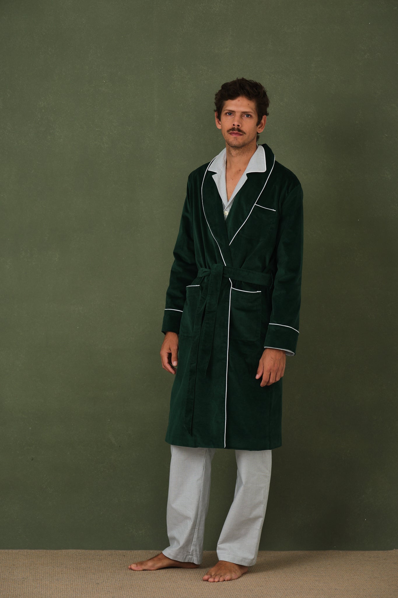 Pyjama homme vert Oxford