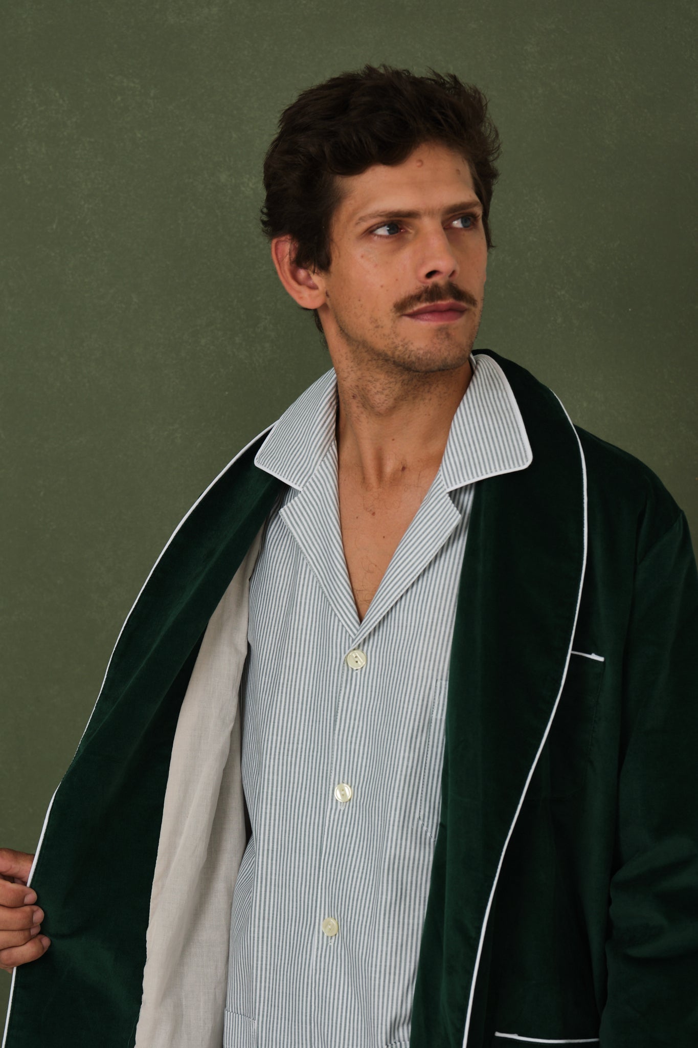 Pyjama homme vert Oxford