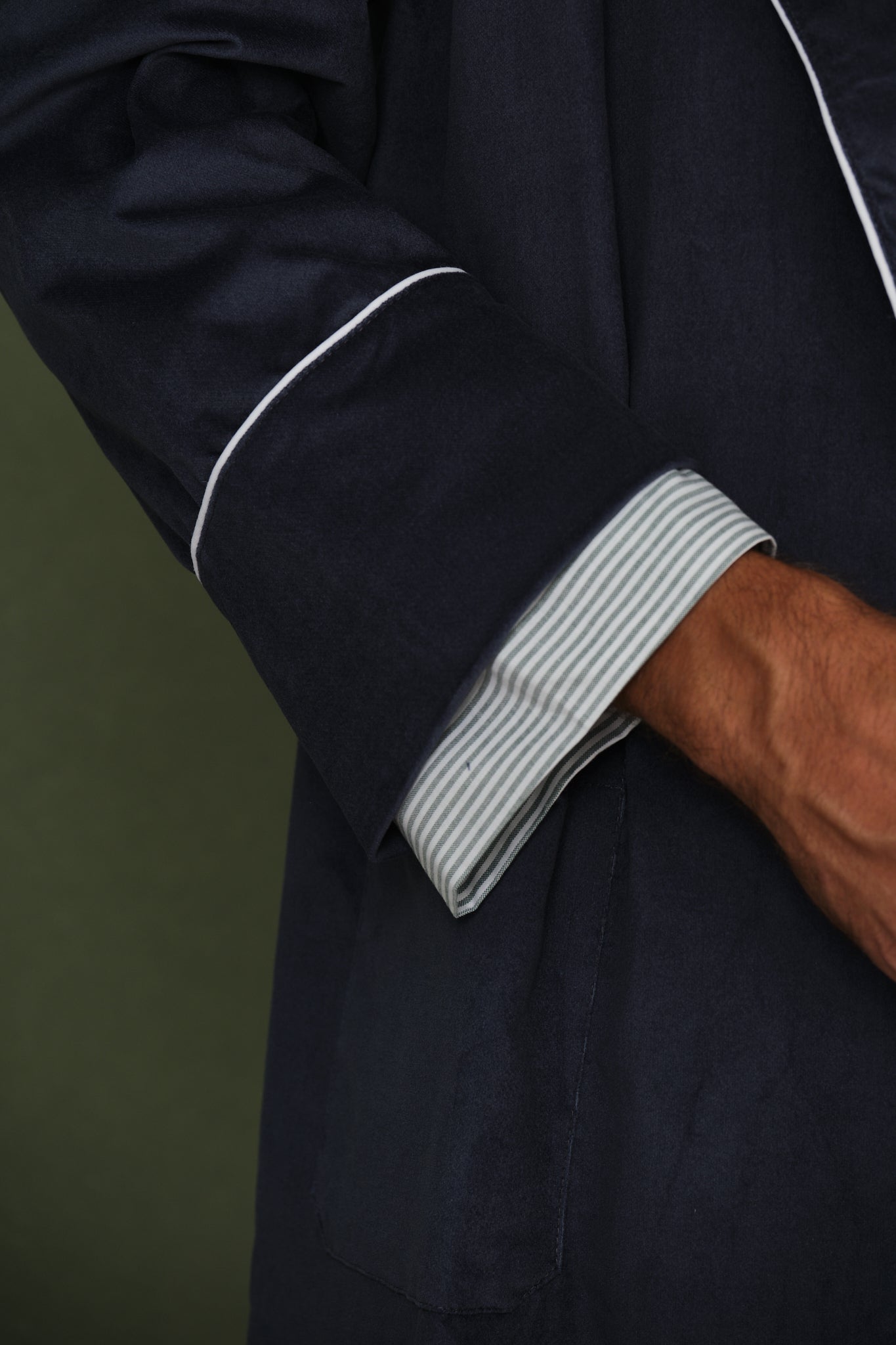 Batín Hombre Azul Índigo