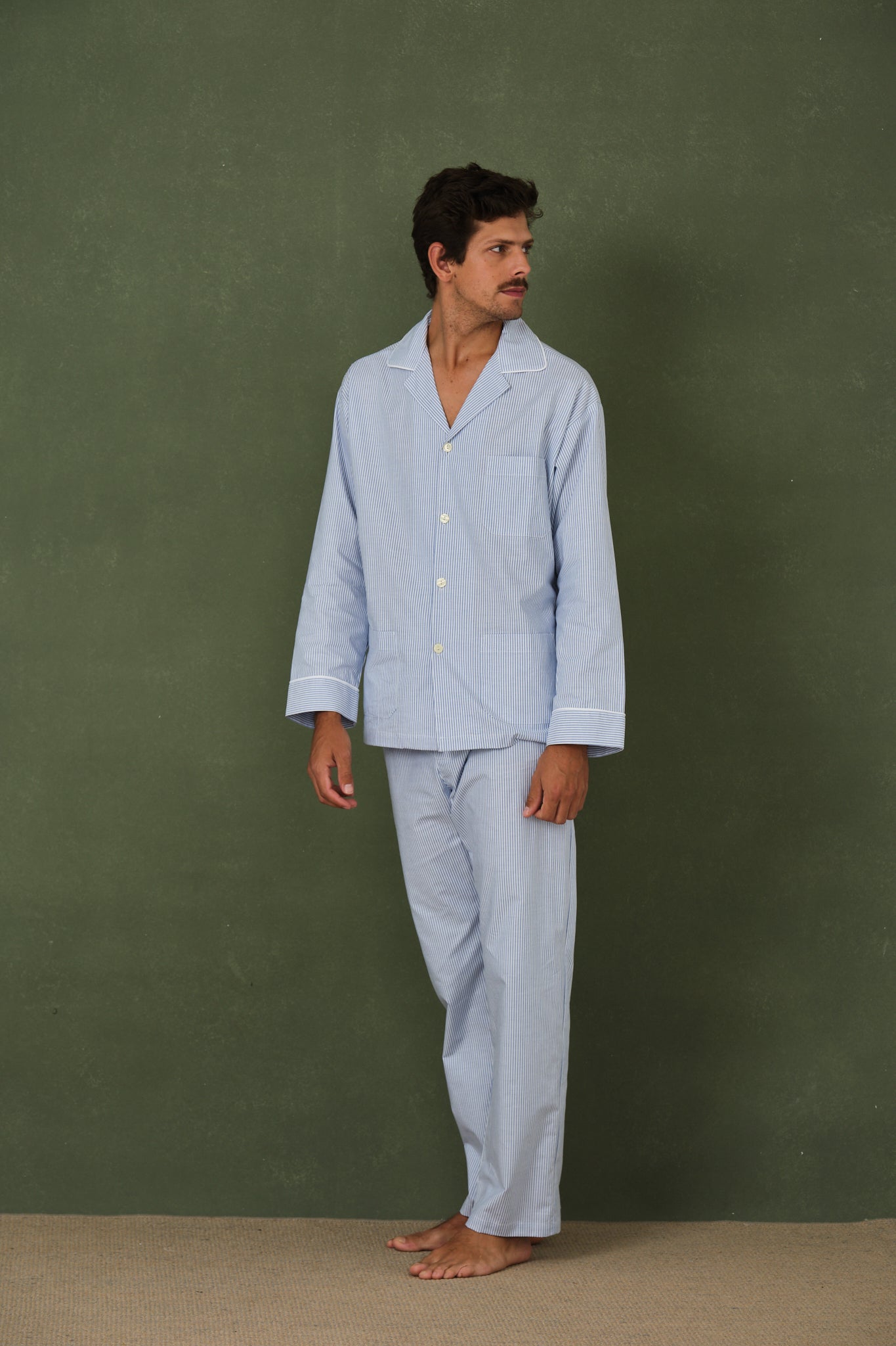 Oxford Blue Men's Pajamas