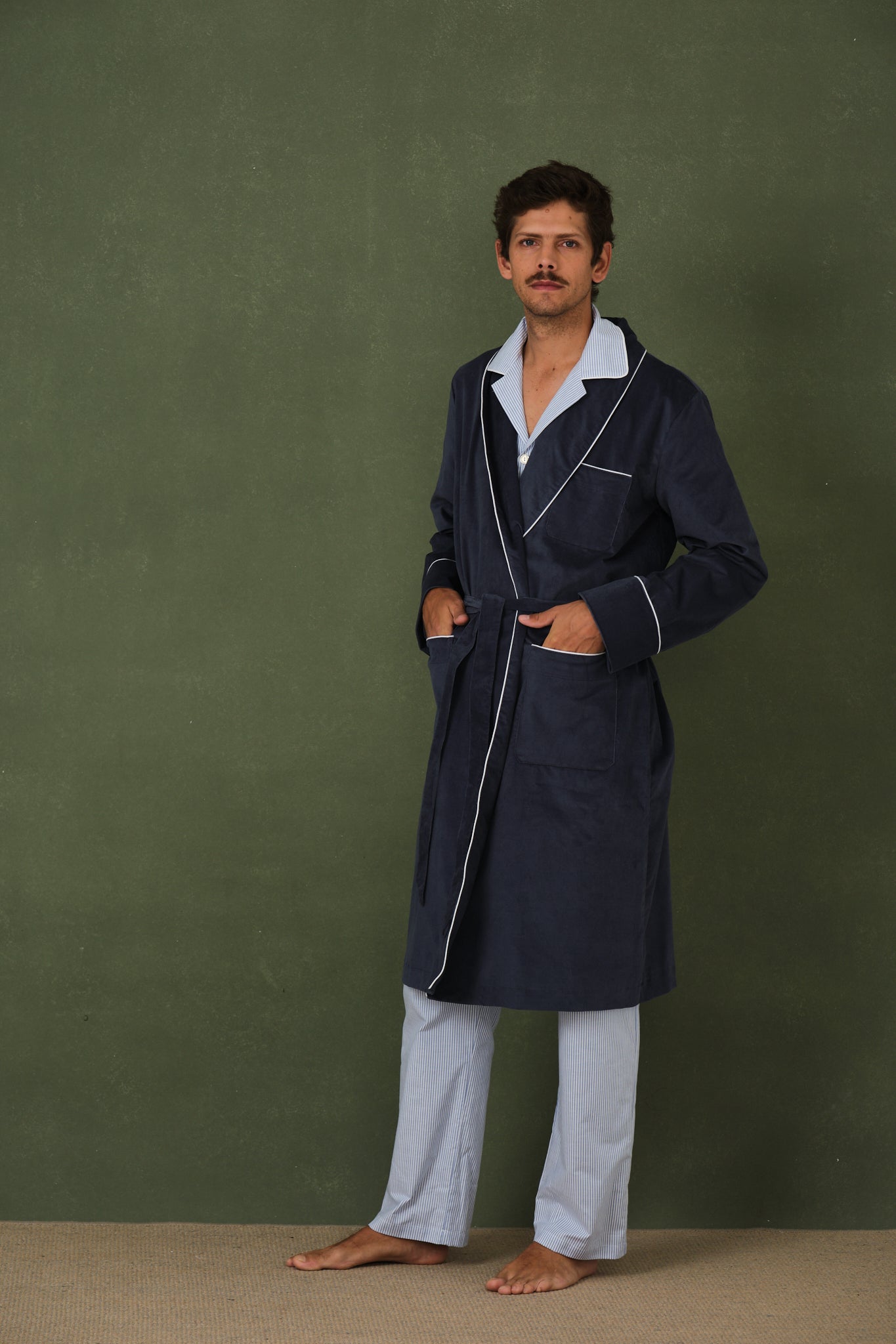 Oxford Blue Men's Pajamas