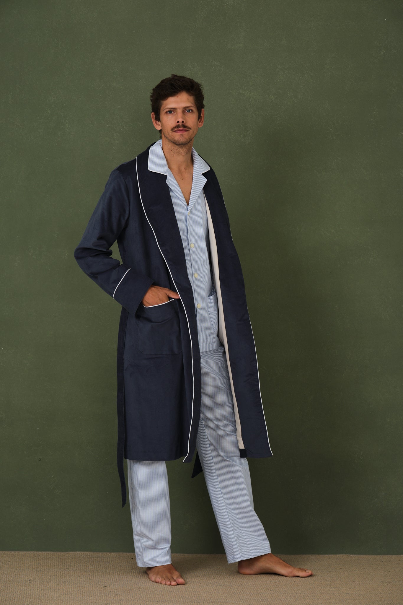 Oxford Blue Men's Pajamas