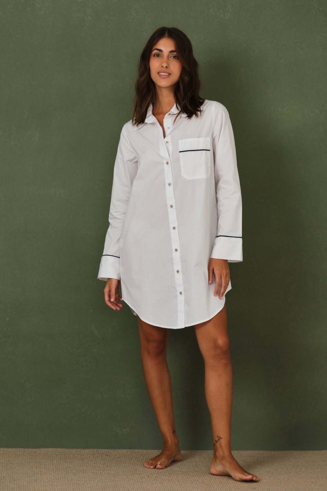 Camisola White & Navy