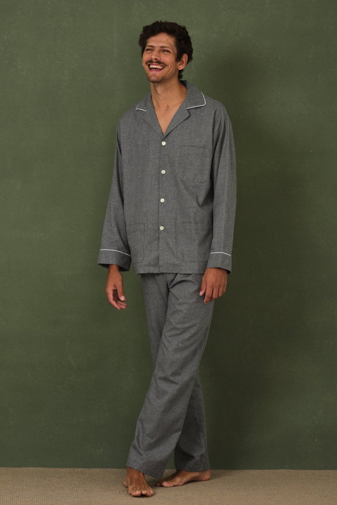 Viella Grey Men's Pajamas