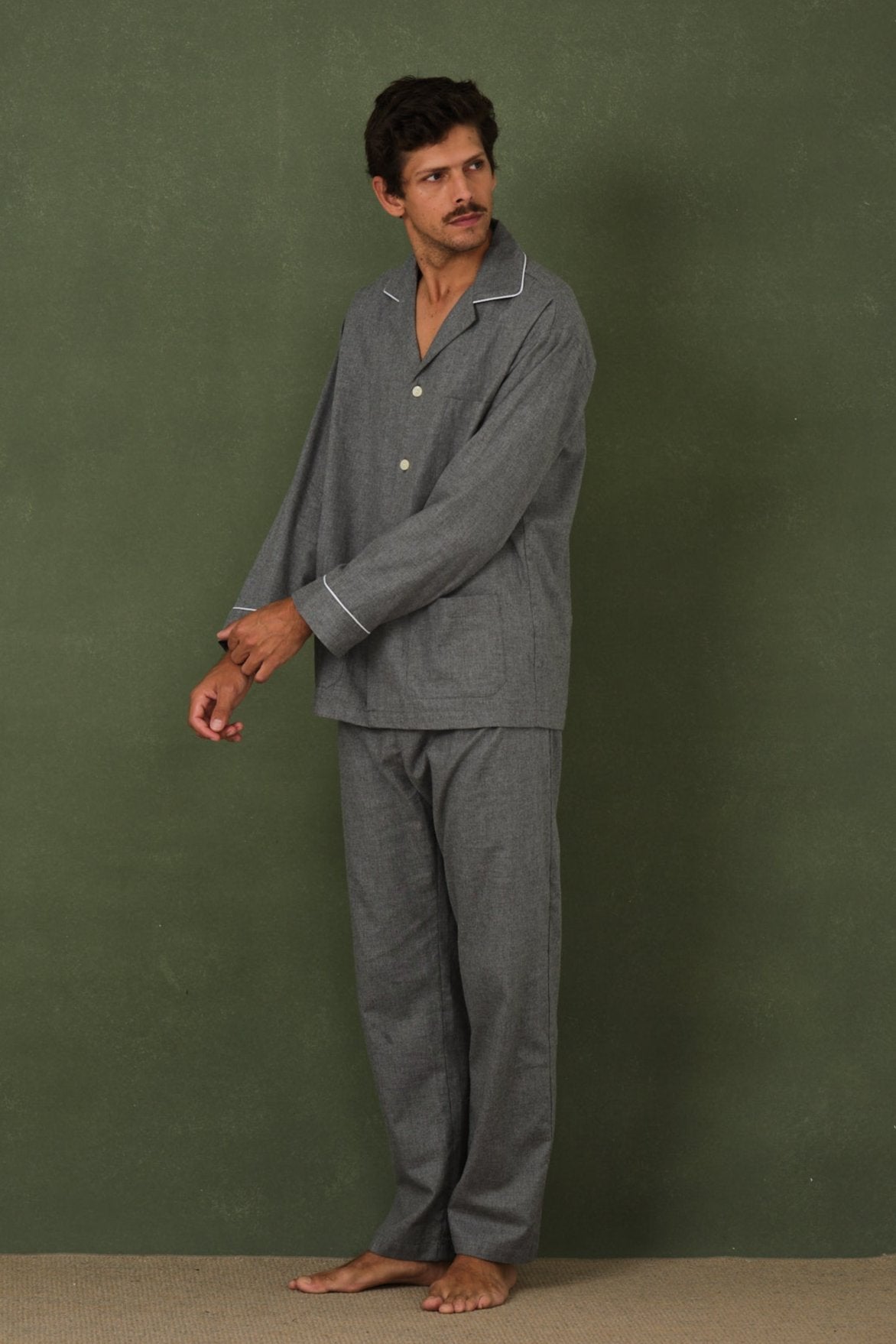 Viella Grey Men's Pajamas