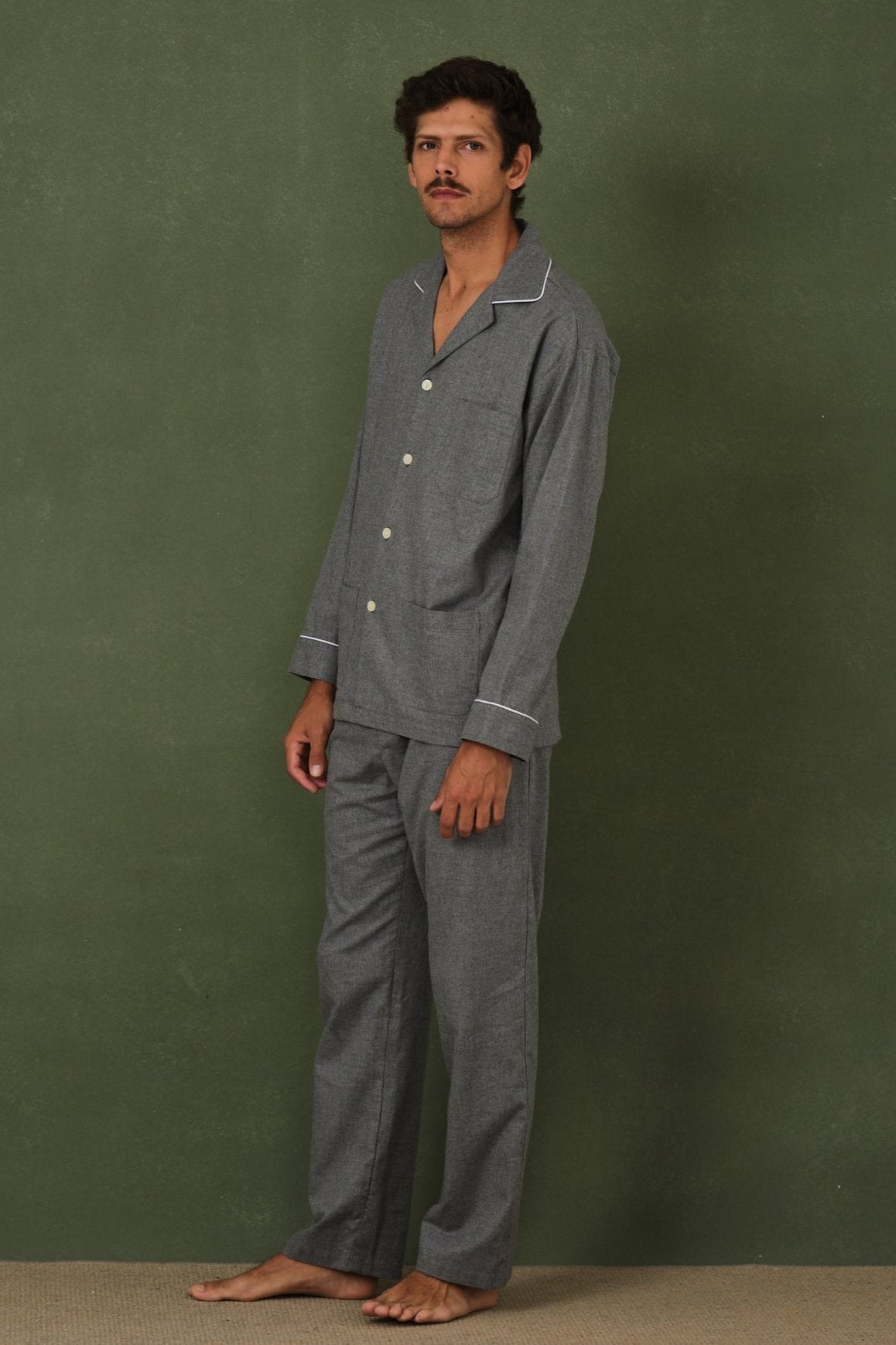 Viella Grey Men's Pajamas