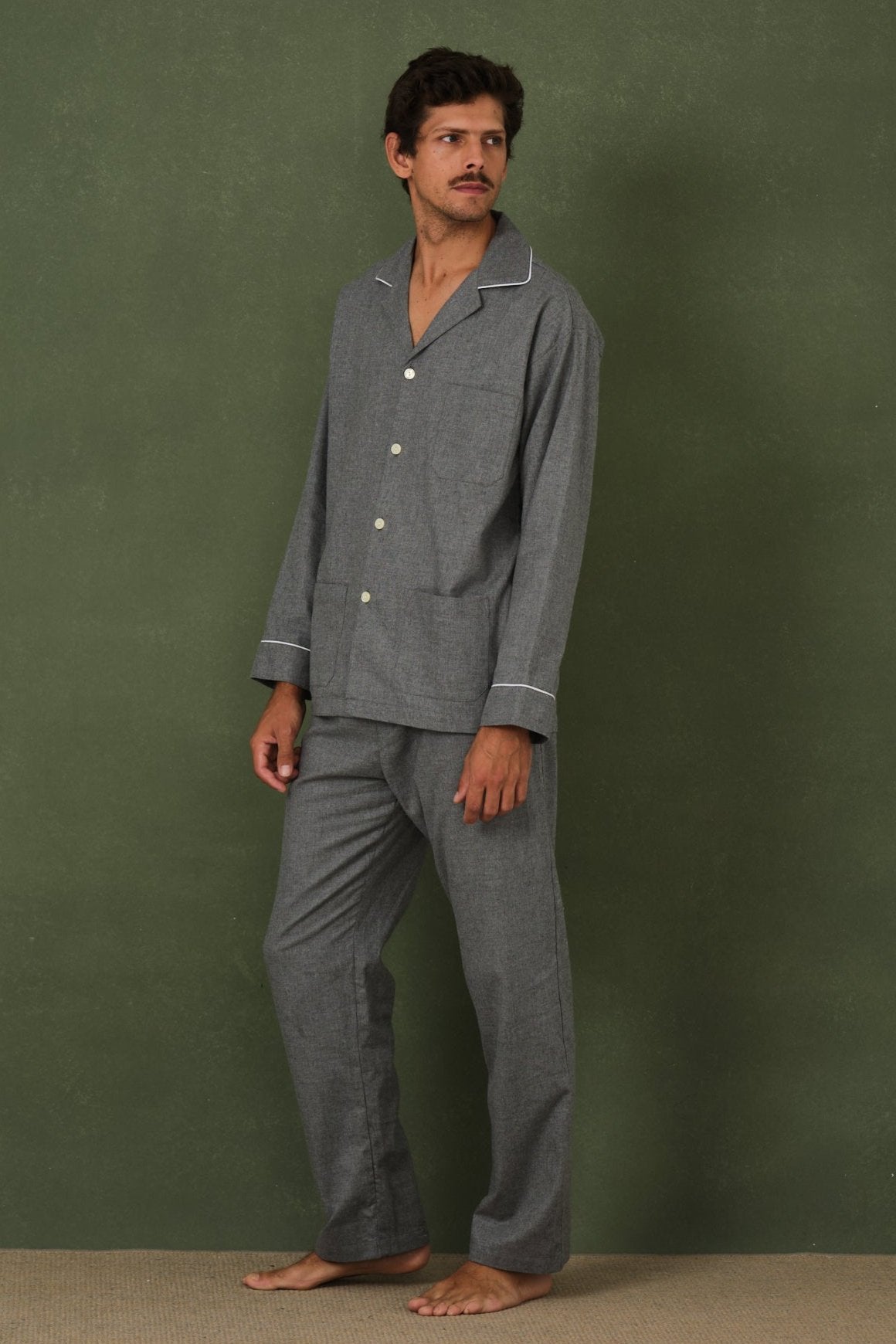 Viella Grey Men's Pajamas