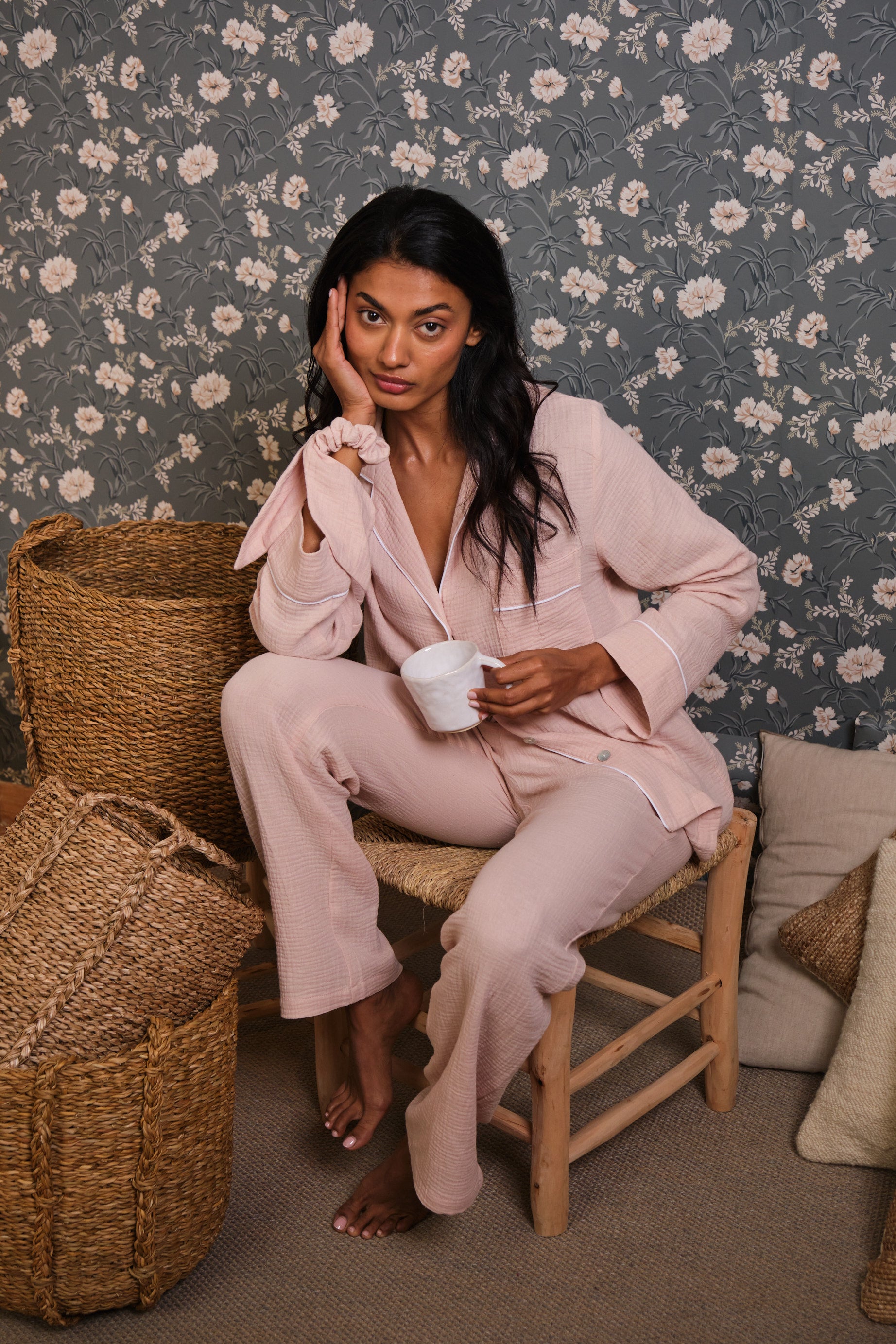 Nude Pink Bambula Long Pajamas