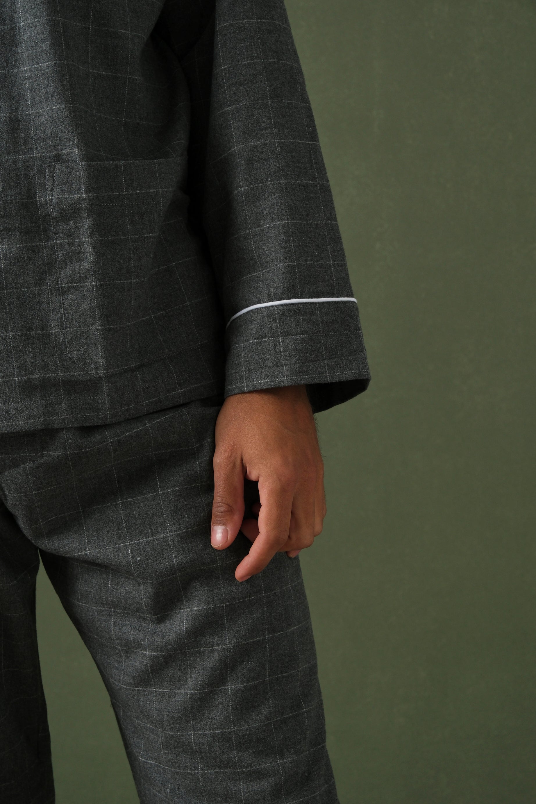 Pijama hombre Grey and White