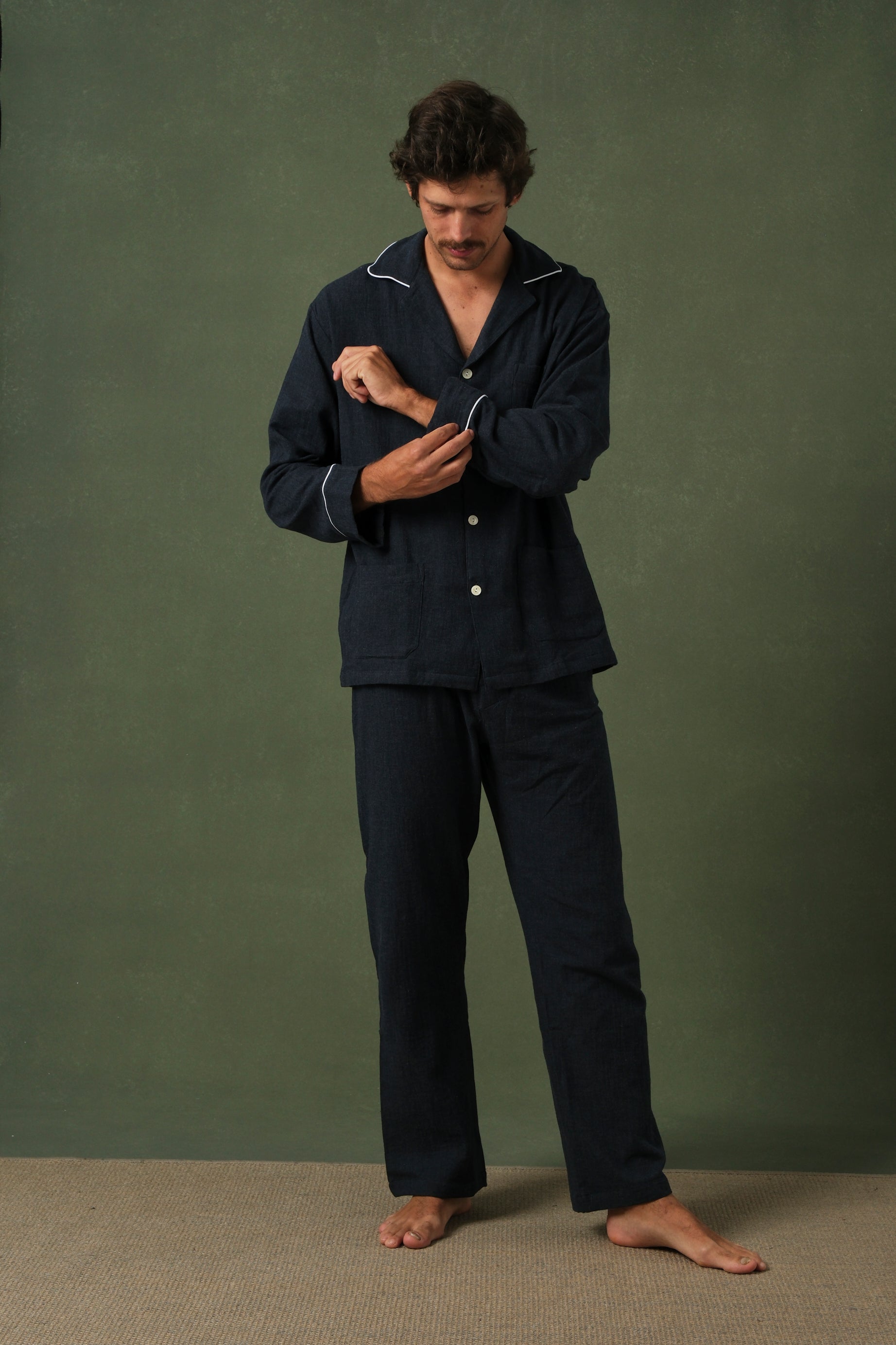 Pijama Hombre Bicolor Blue and Brown