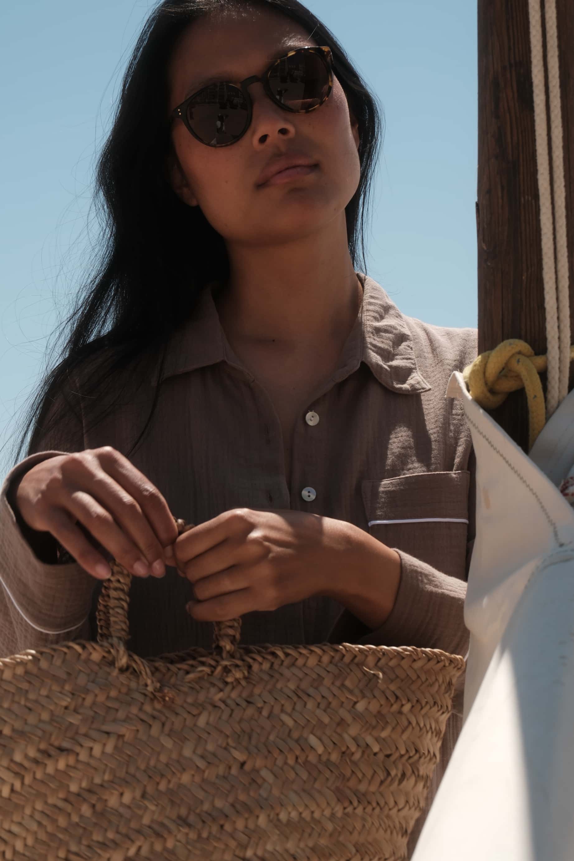 Camisola Bambula marrón topo