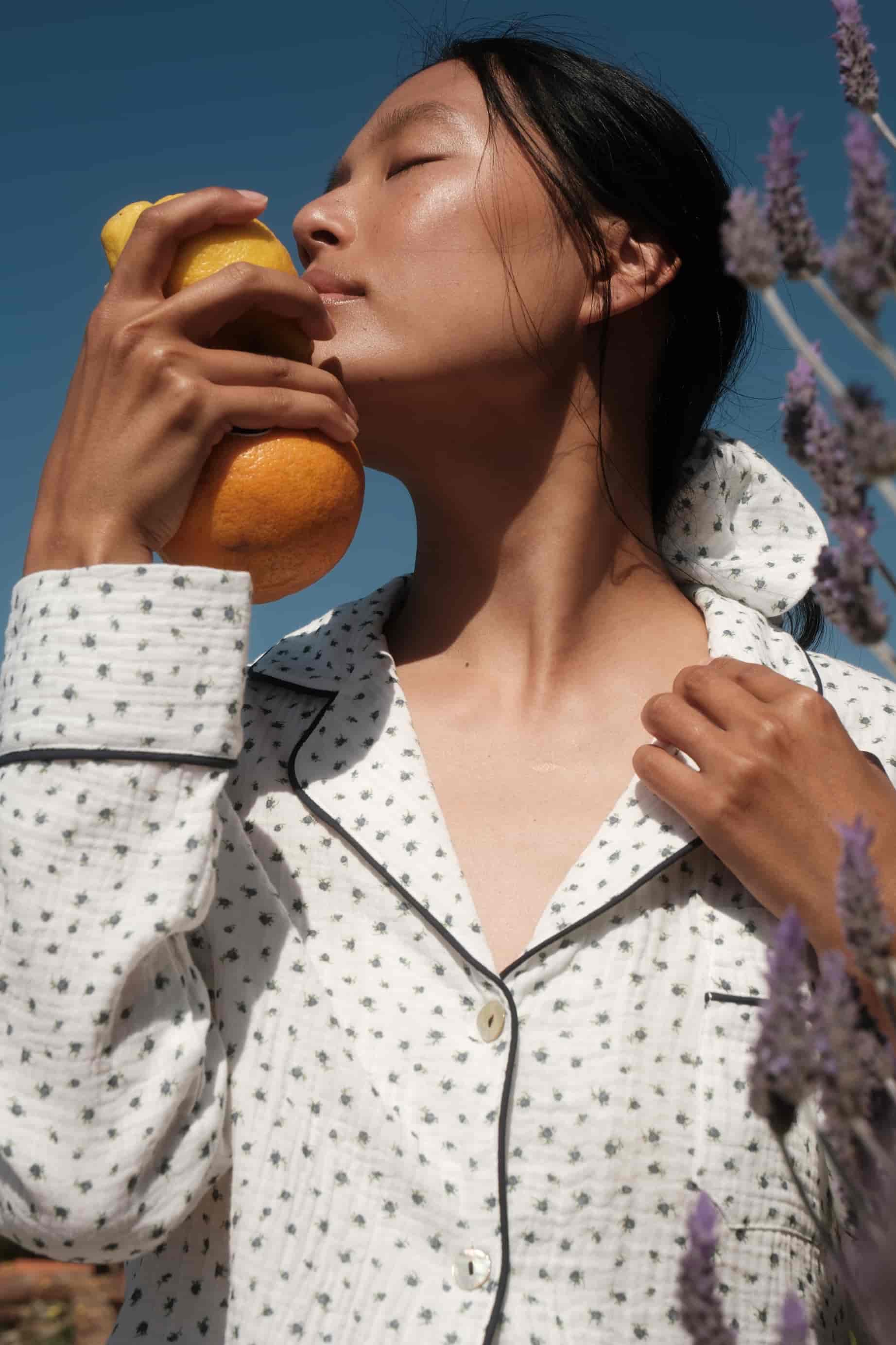 Pijama Largo Bambula Flores Silvestres