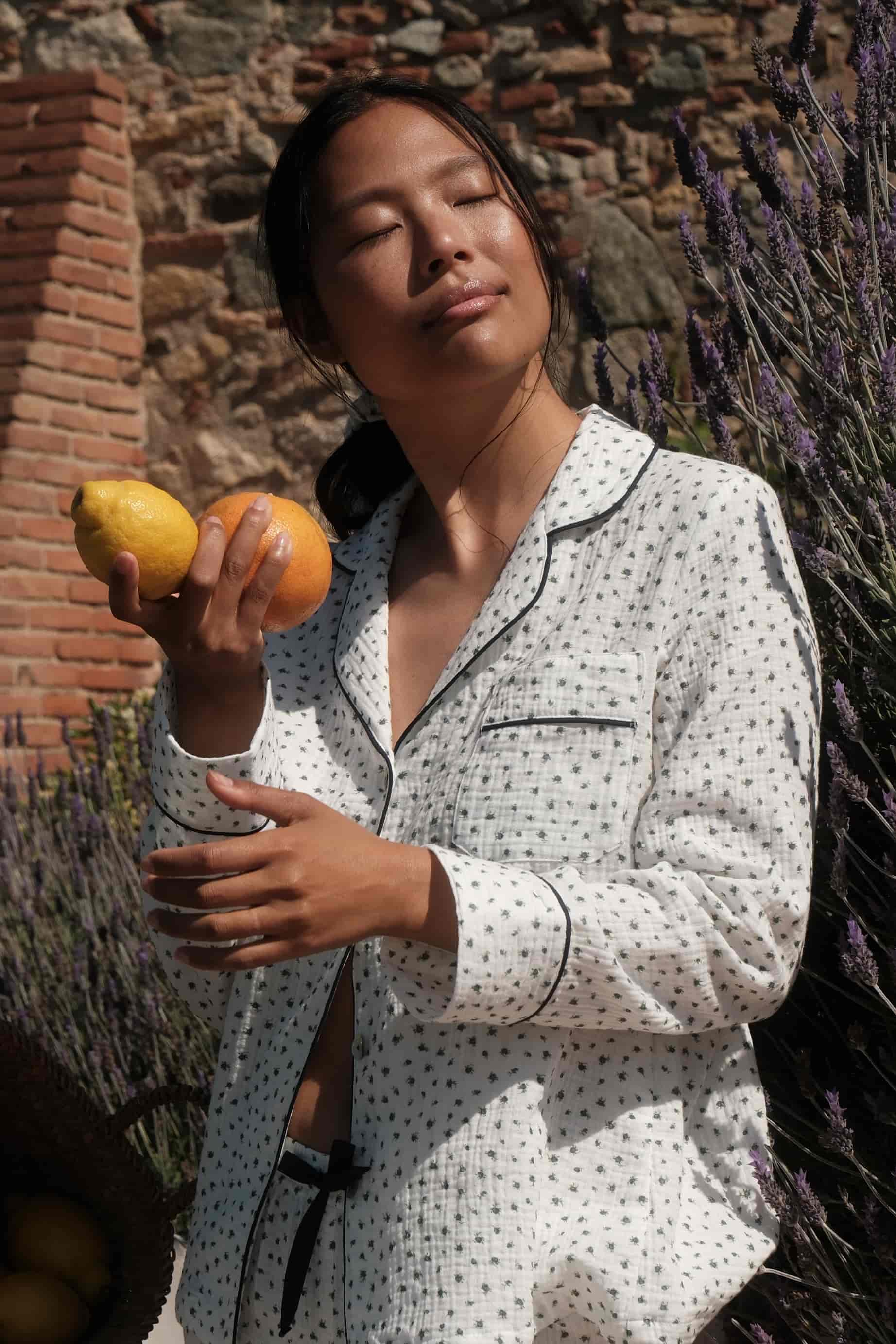 Pijama Largo Bambula Flores Silvestres