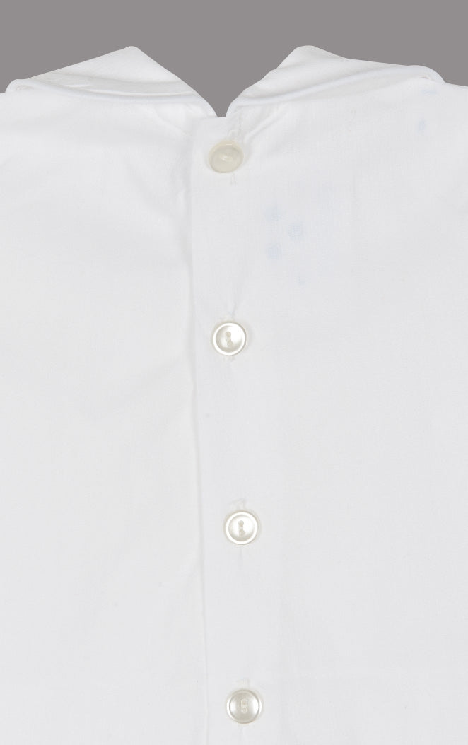 Pijama Bebé Blanco con vivo Blanco