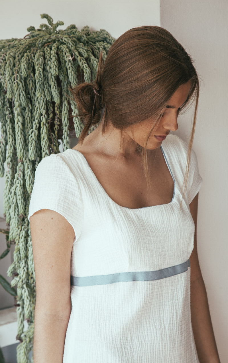 Camisón Julieta Azul Antiguo