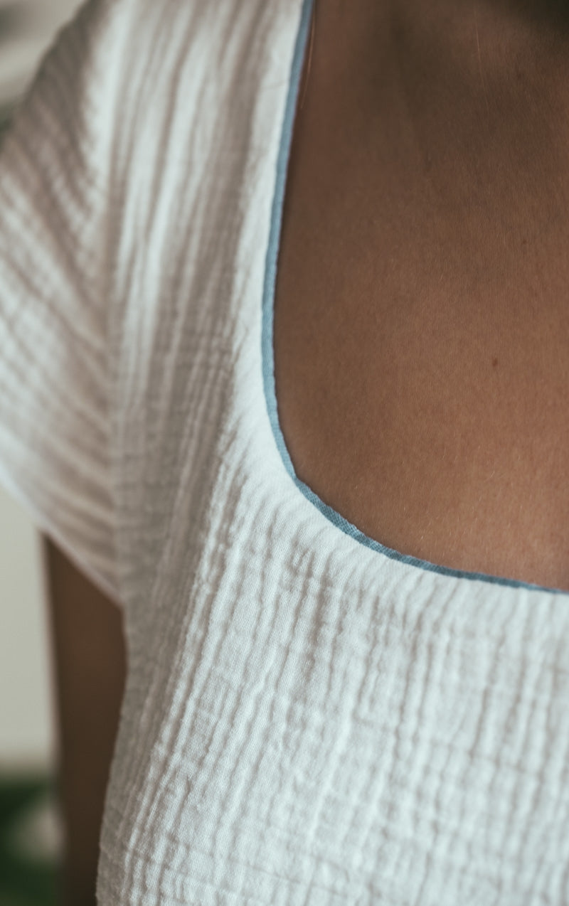 Camisón Julieta Azul Antiguo