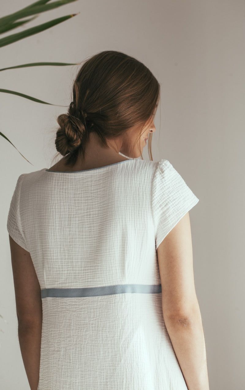 Camisón Julieta Azul Antiguo