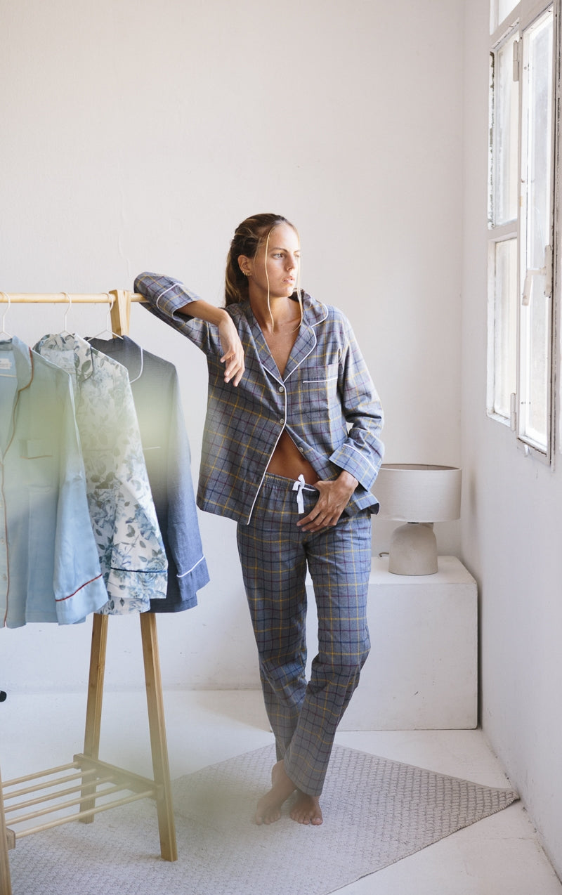 Long Pajamas with colorful squares