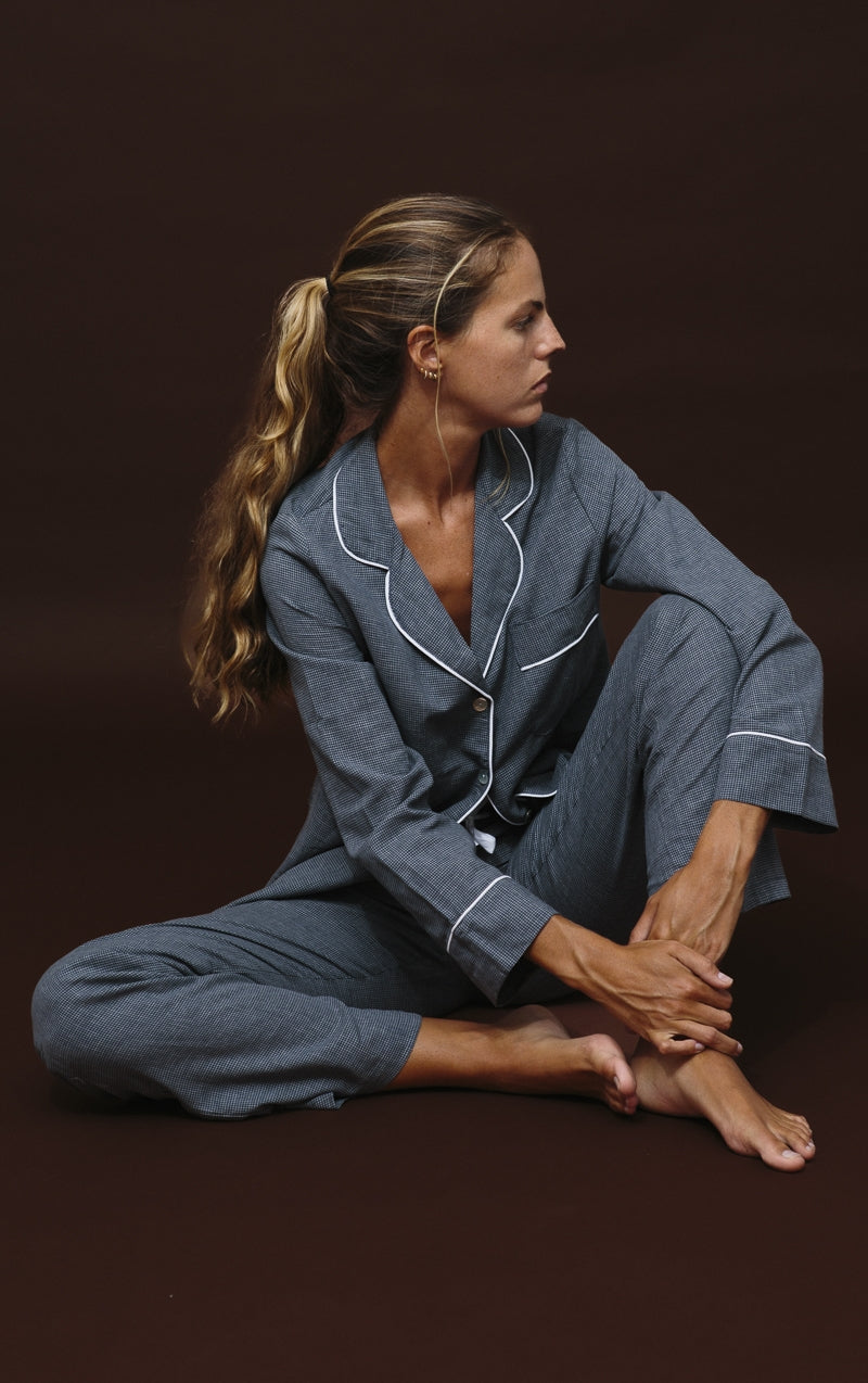 Pijama Largo Pata de gallo marino