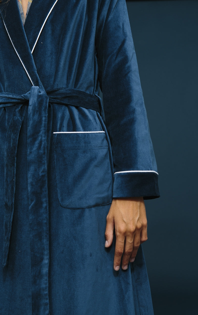 Indigo Blue Women's Dressing Gown