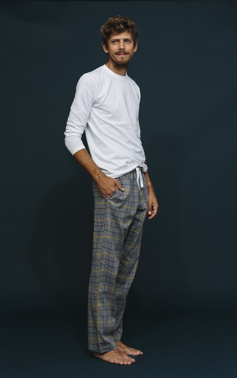 Pantalon à carreaux colorés