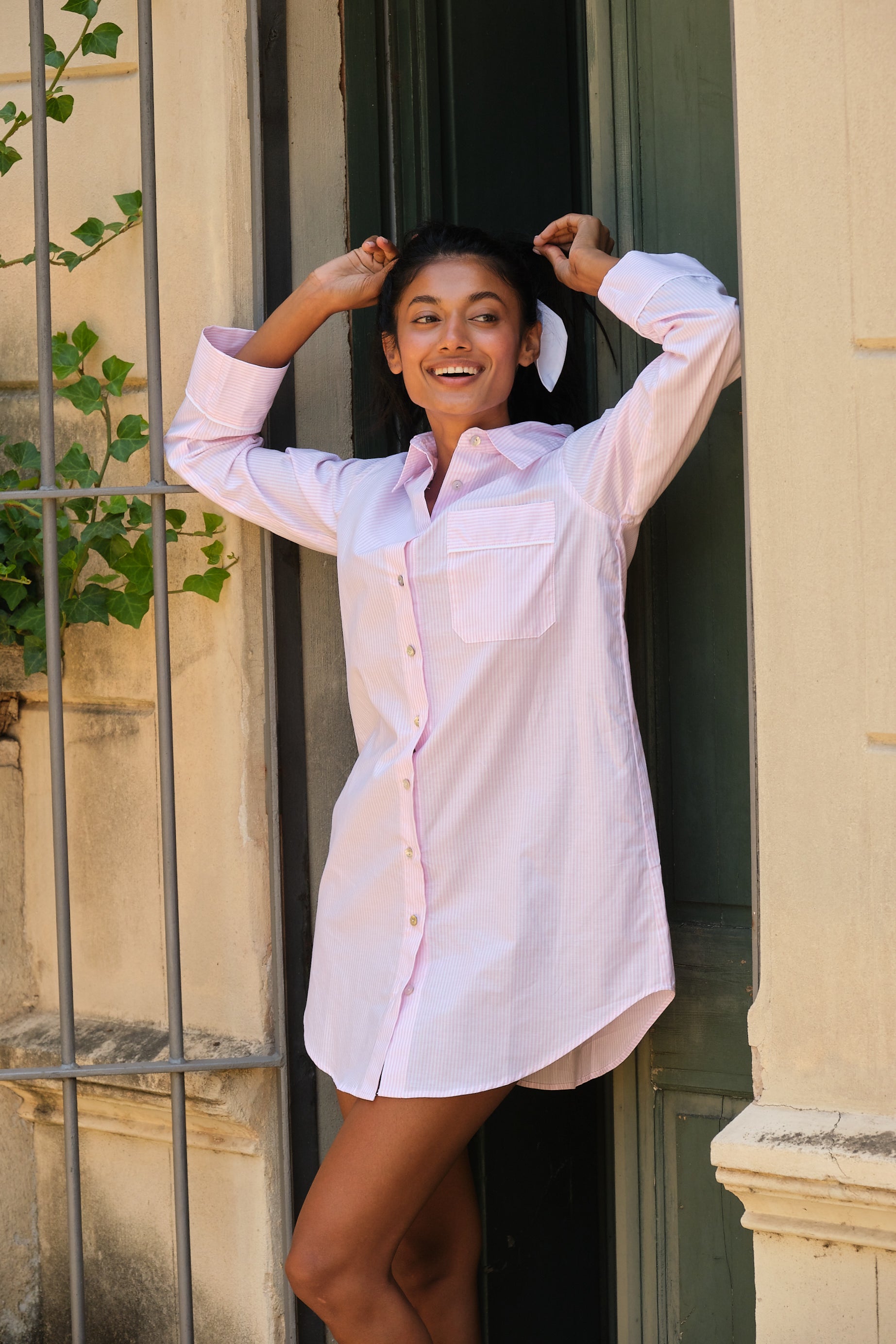 Camisola Oxford Rose