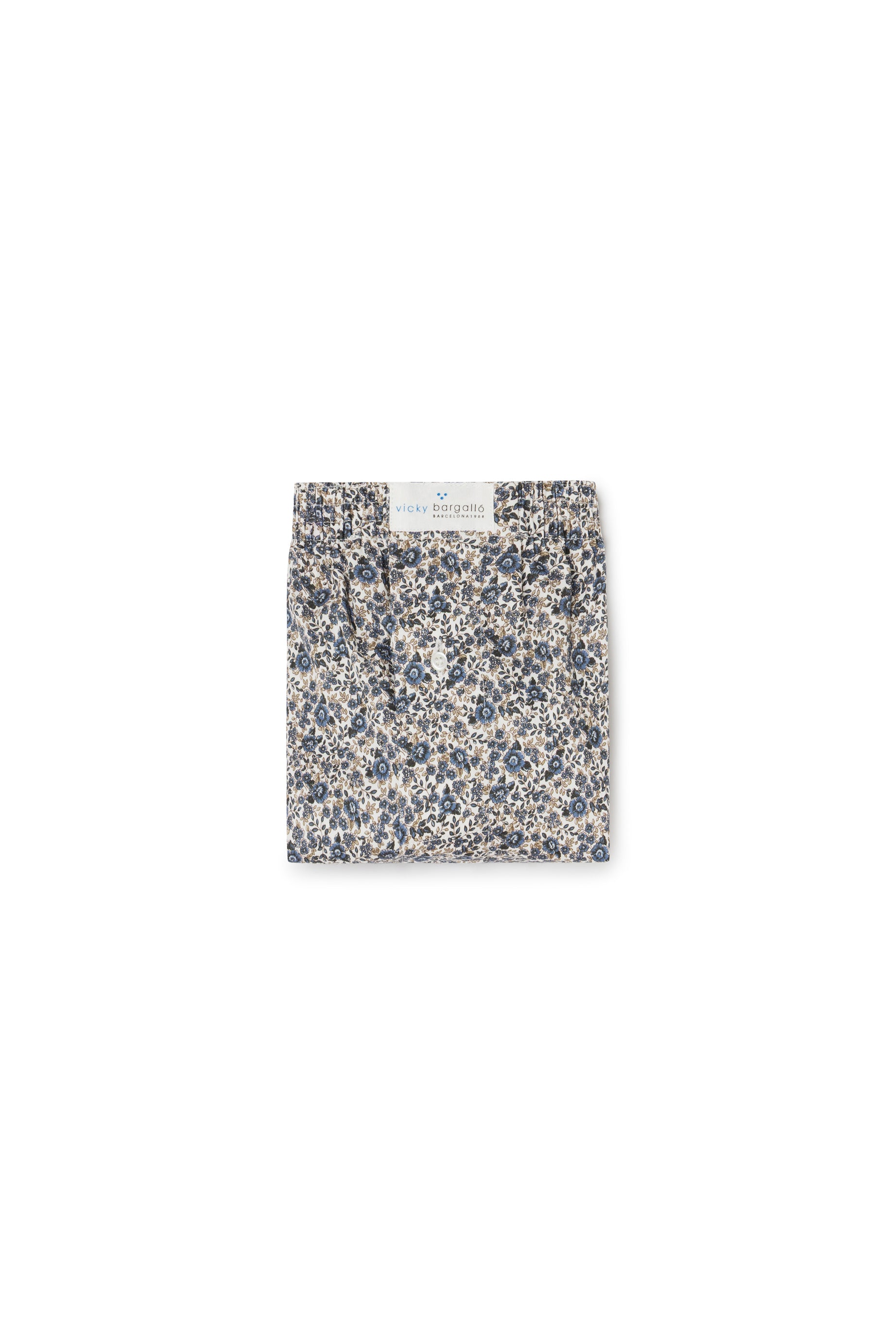 Boxer Blue Flowers Hombre