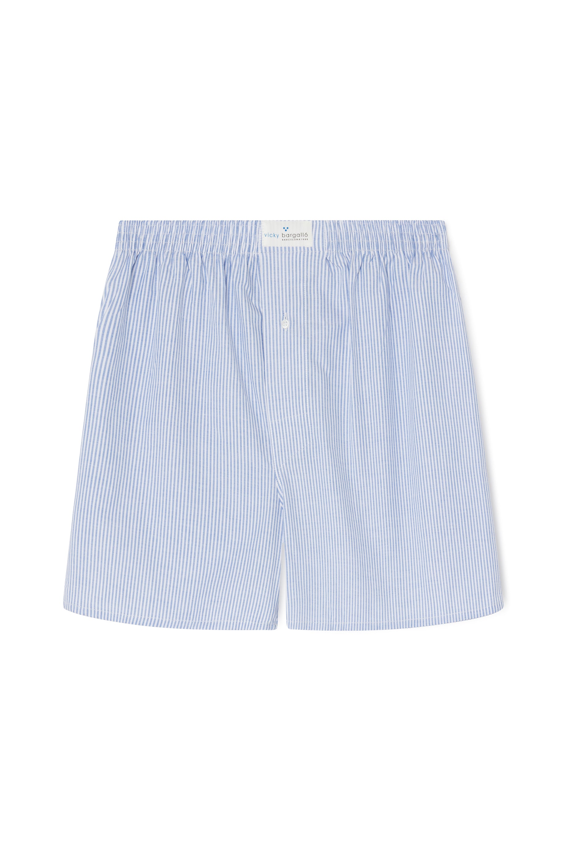 Boxer Oxford Azul para Hombre