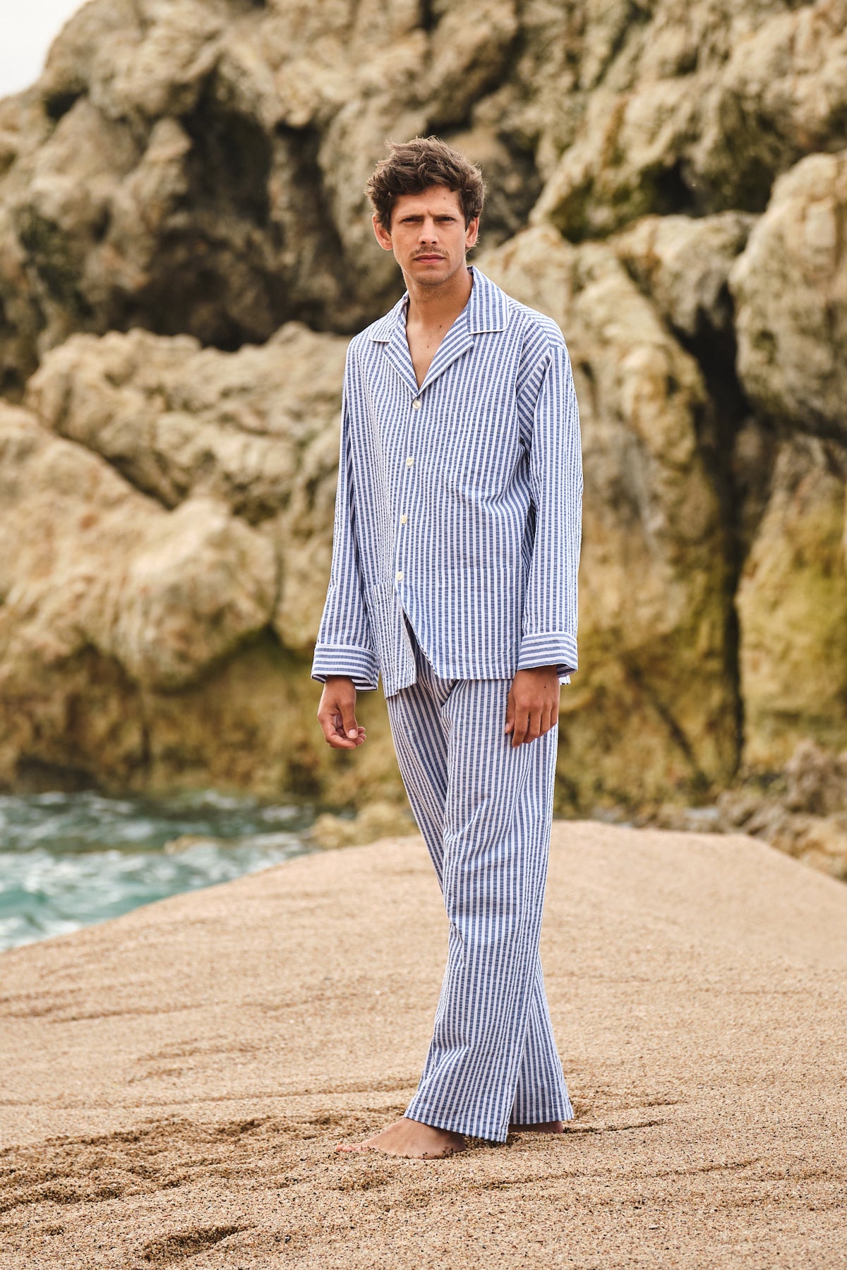 Kodak Indigo Stripe Men's Pajamas