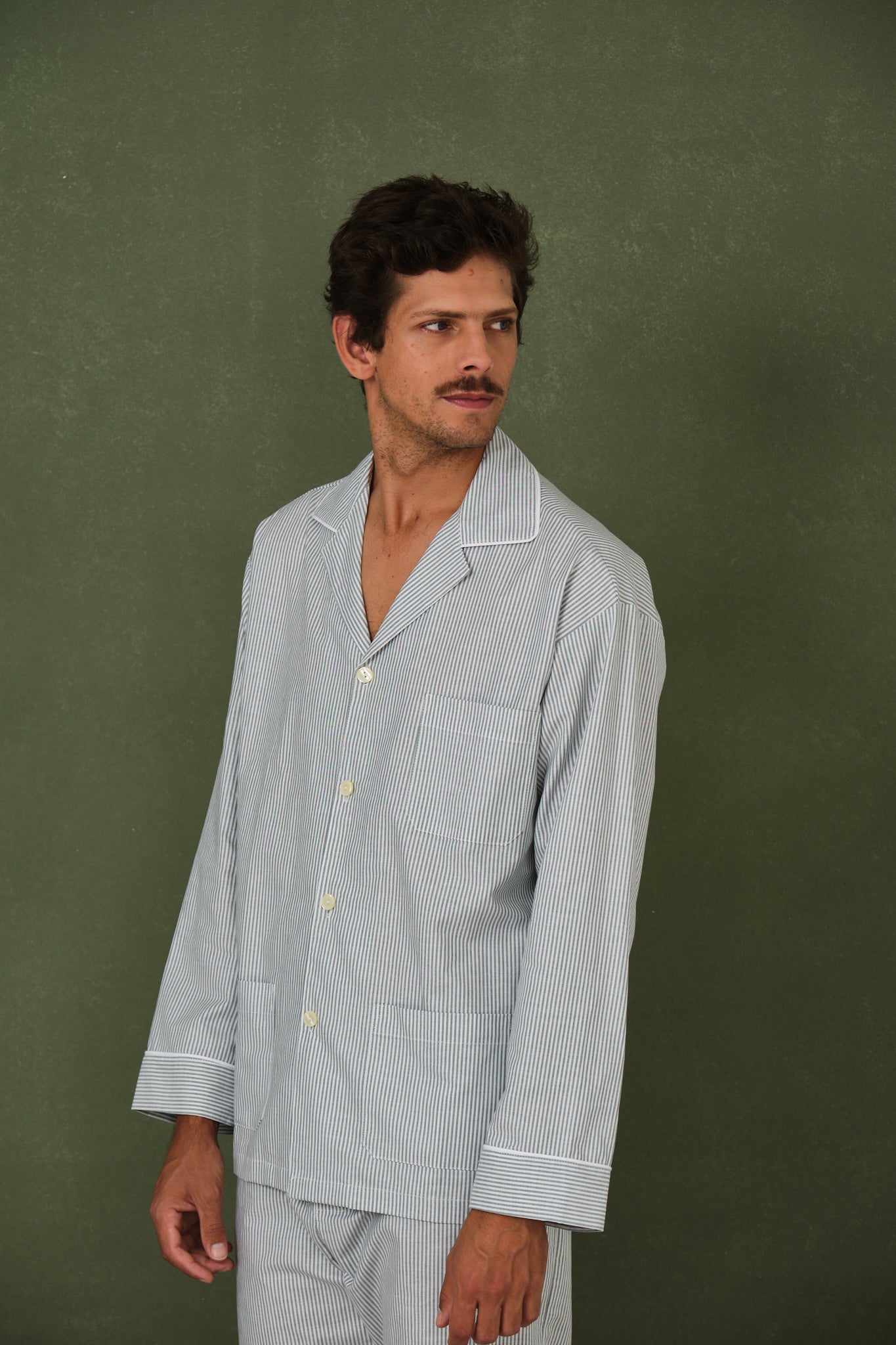 Pijama Hombre Oxford Green