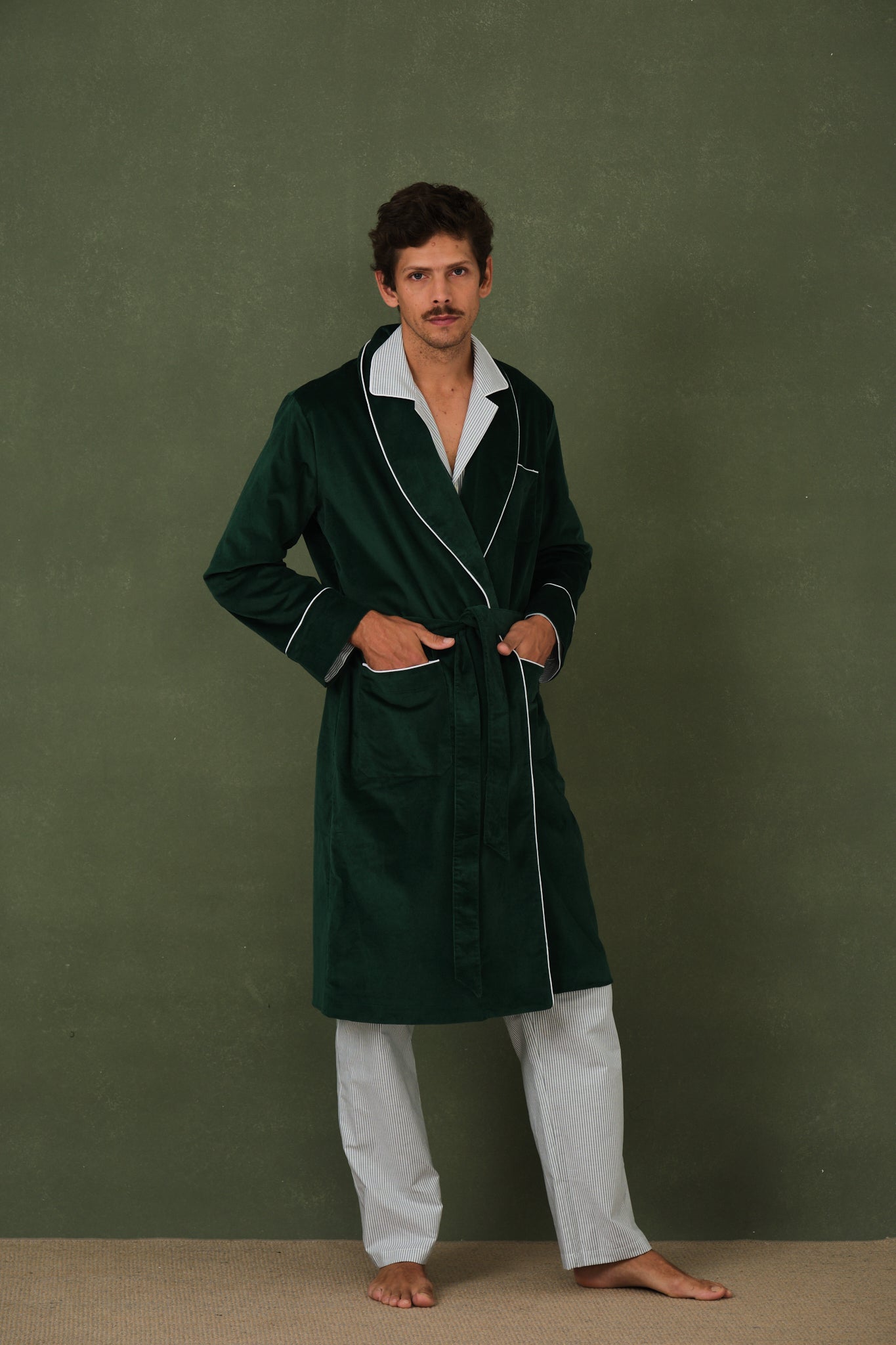 Pijama Hombre Oxford Green