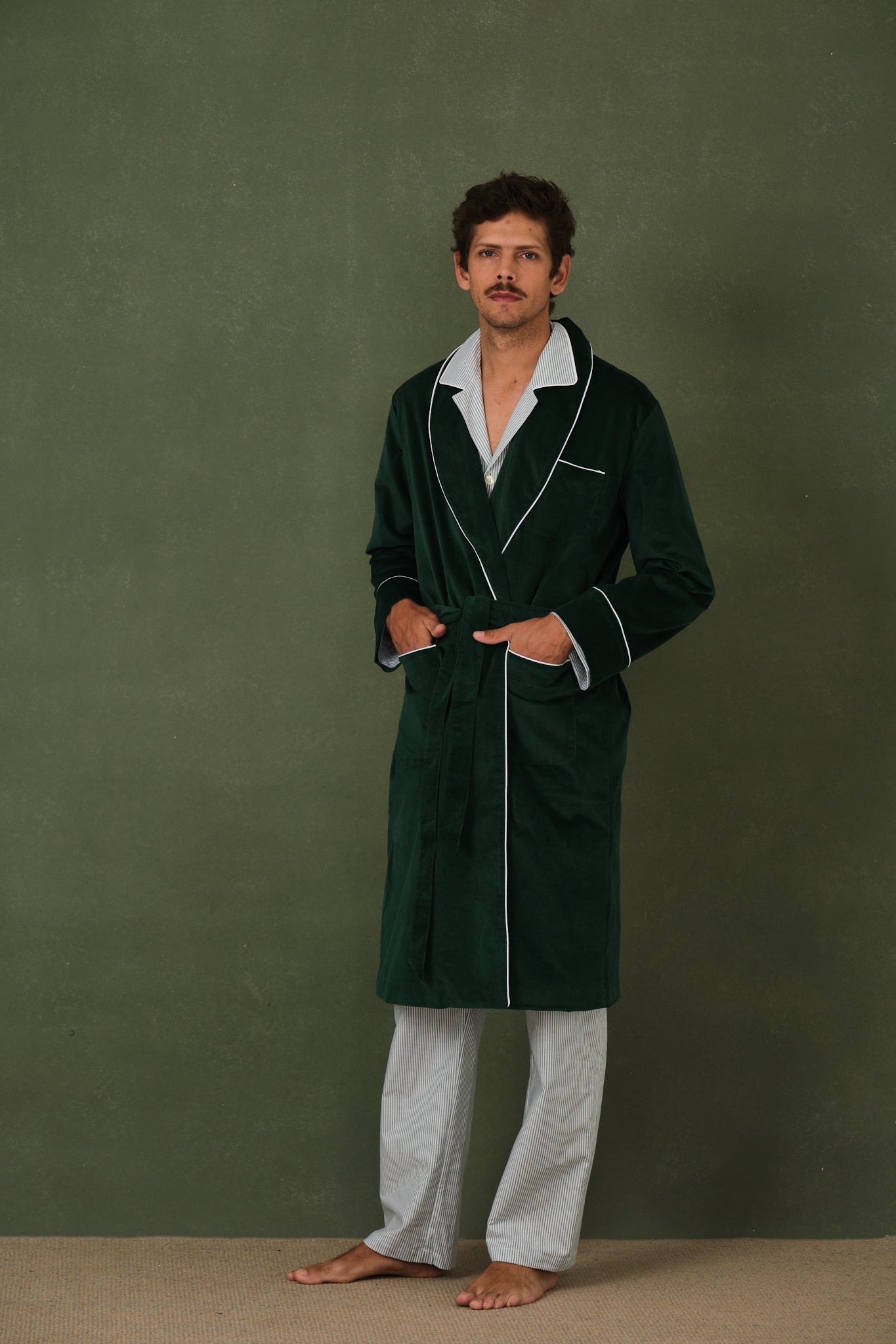 Forest men's dressing gown