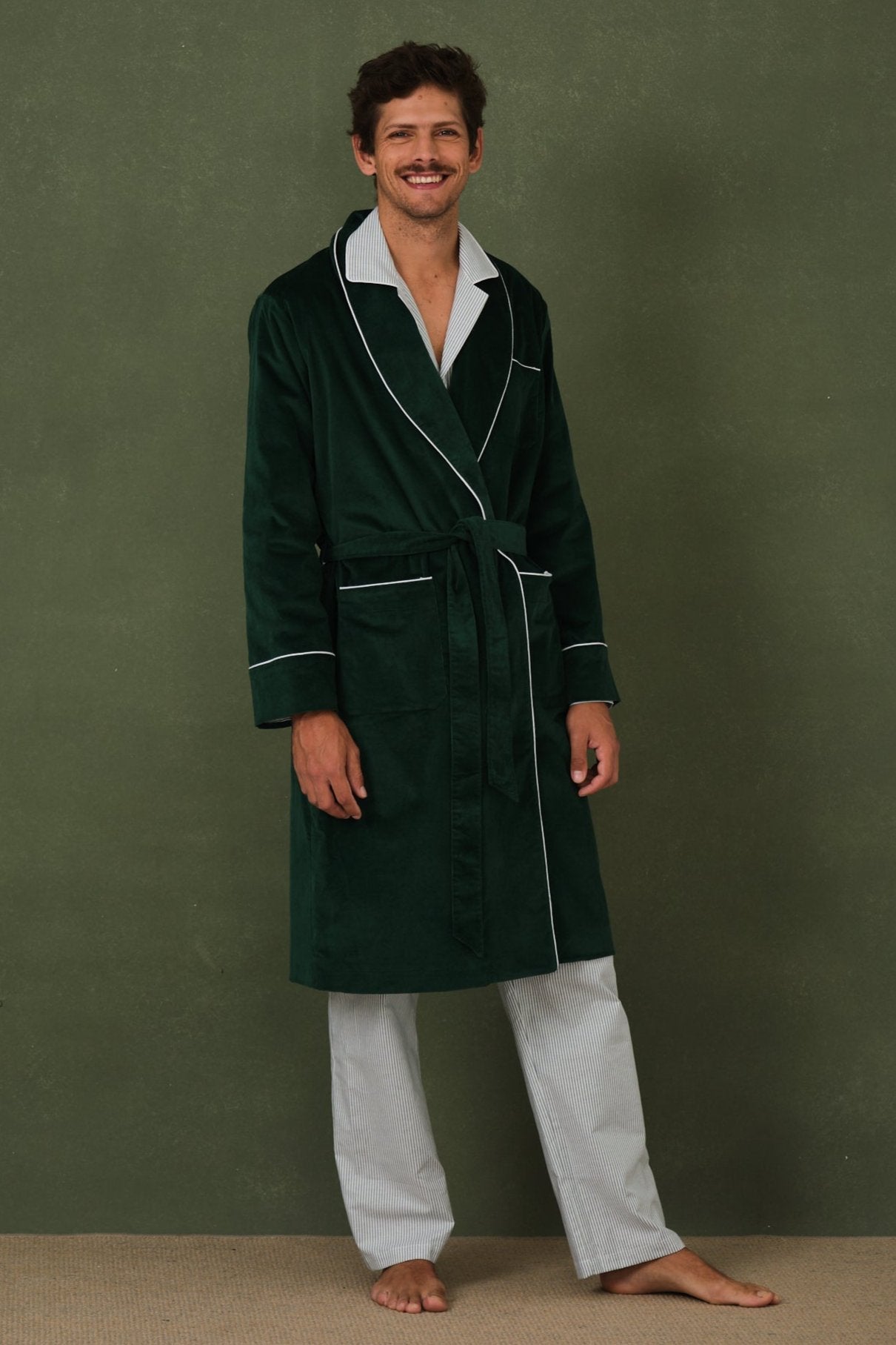 Forest men's dressing gown