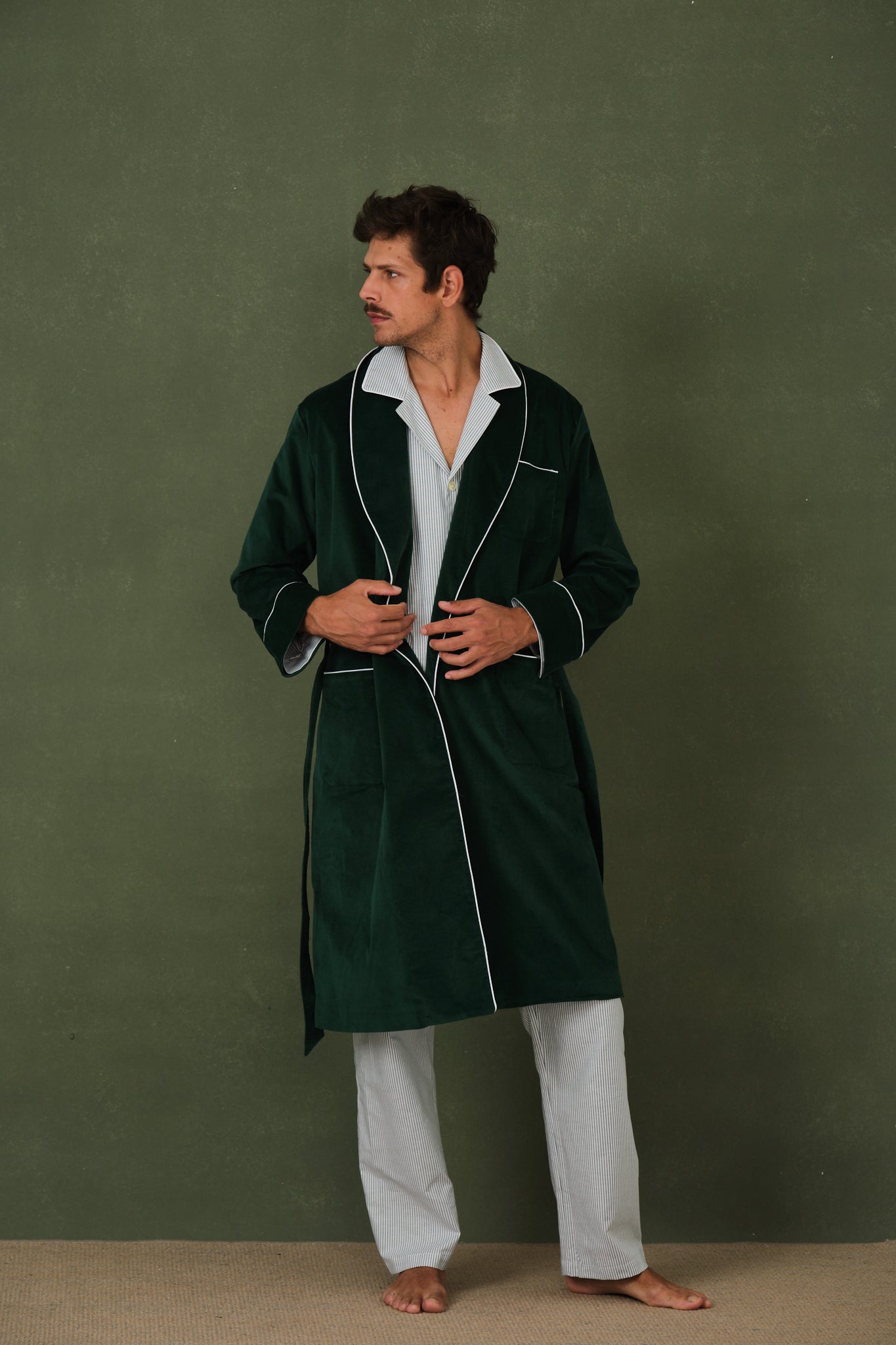 Forest men's dressing gown