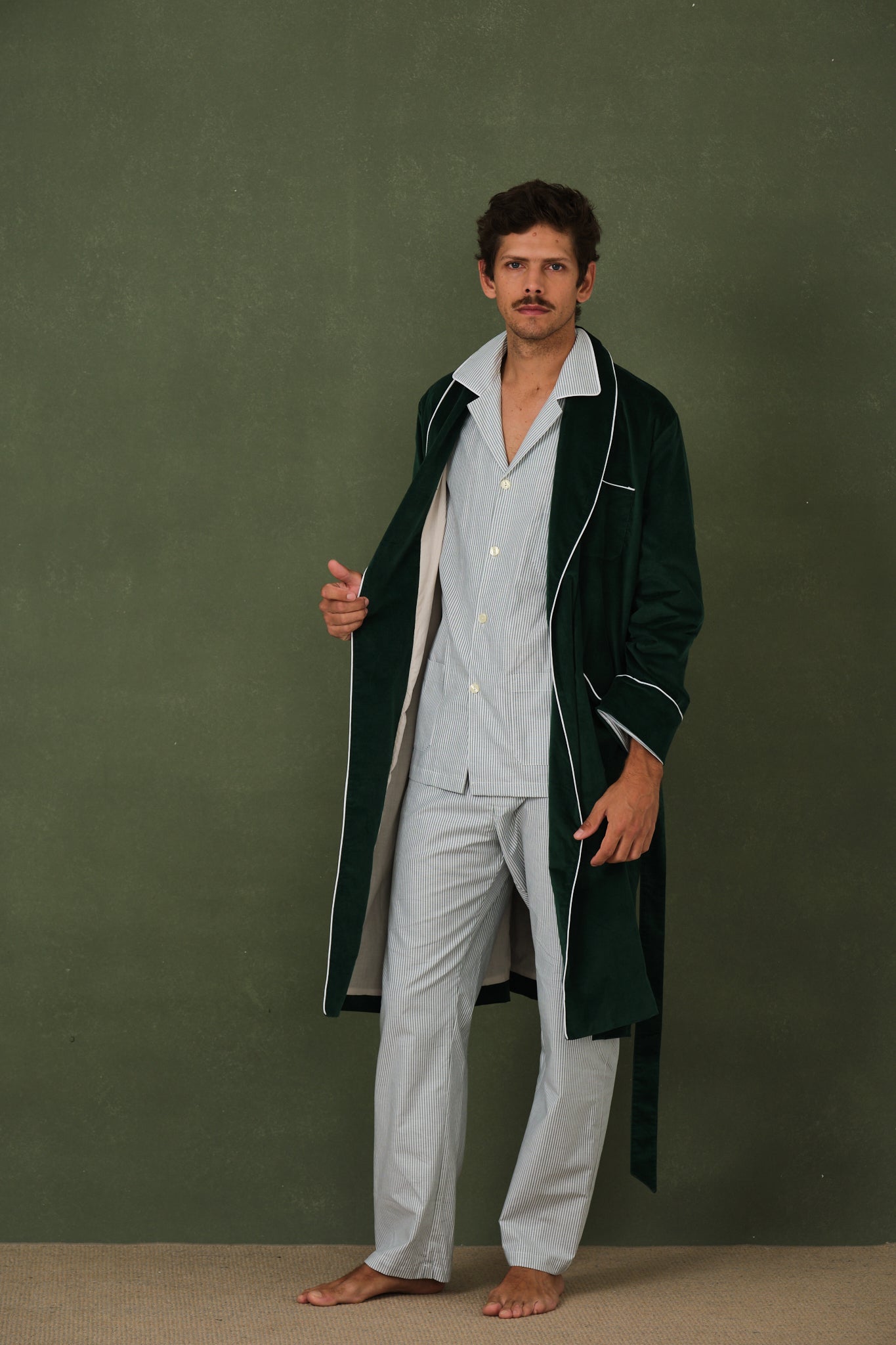 Forest men's dressing gown