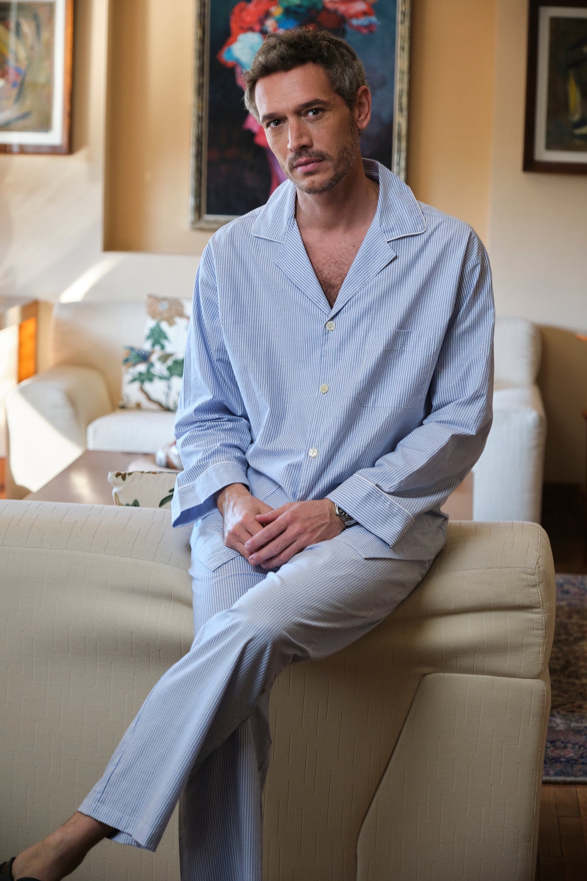 Pyjama Homme Bleu Oxford