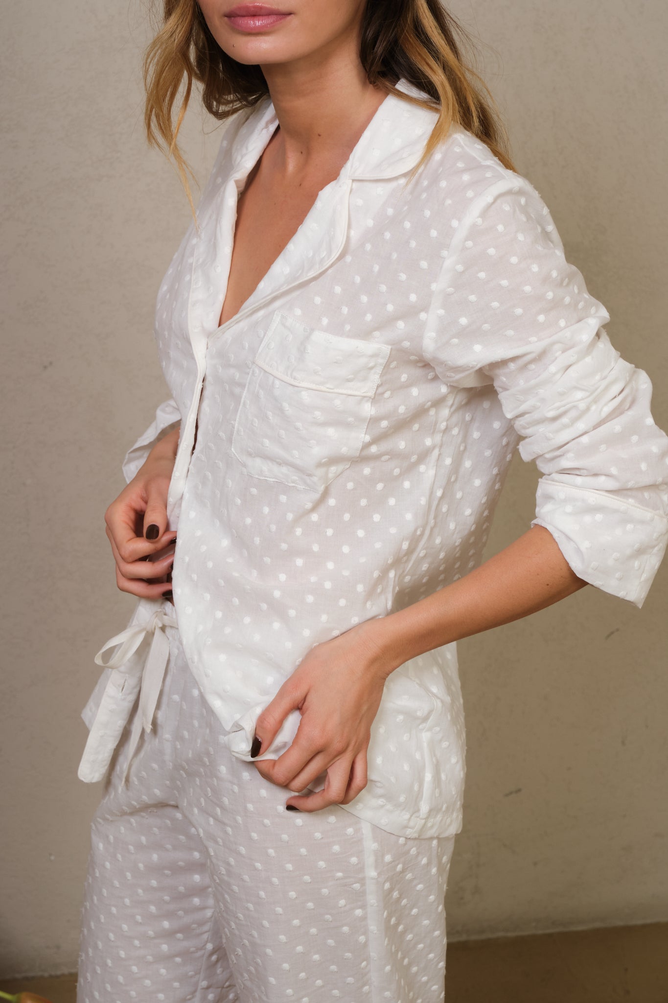 Pijama Mujer Aire Ivory